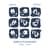 Sacohen t-shirt 11725 Blue Stamp