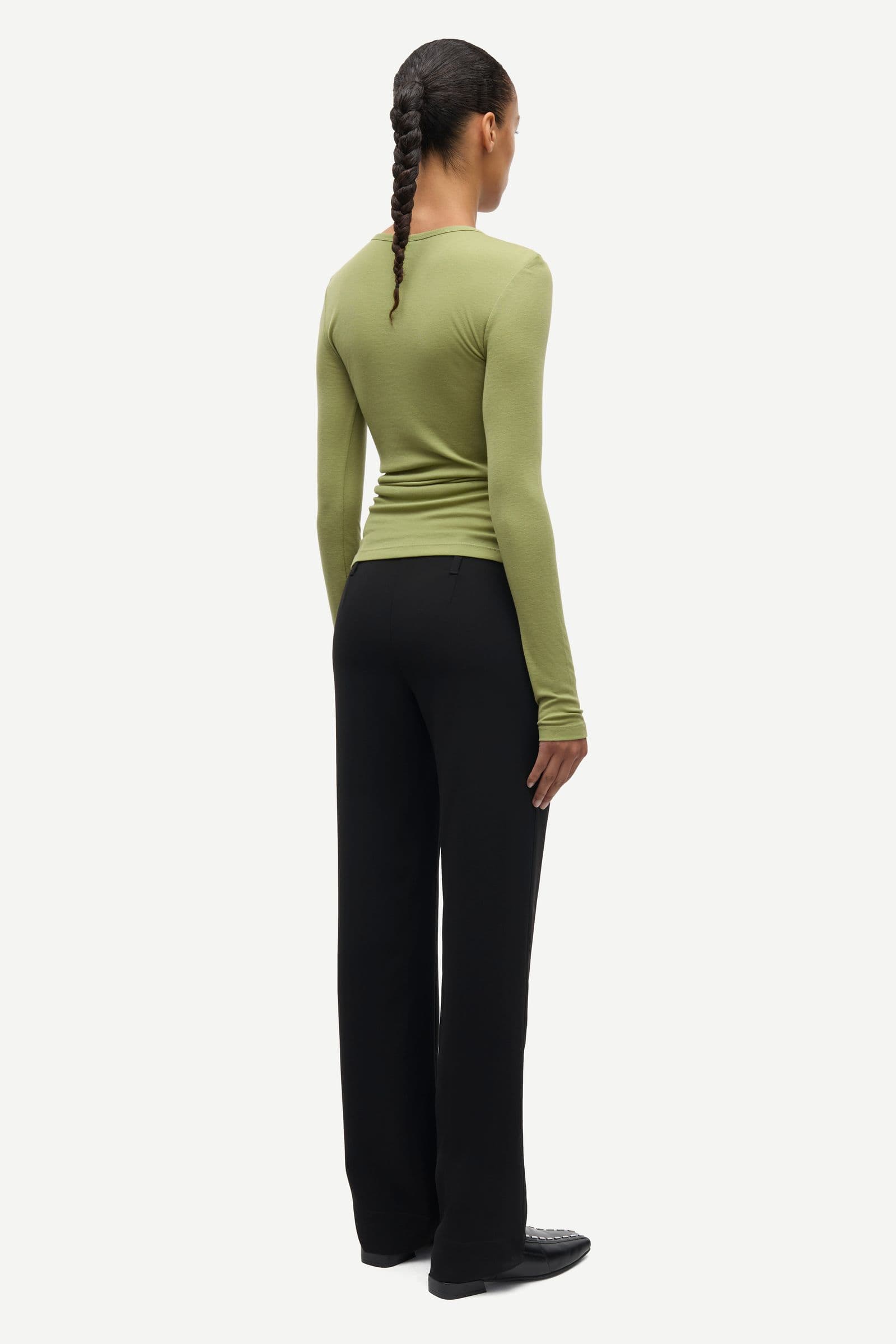 Sadou t-shirt ls 15499 Mosstone