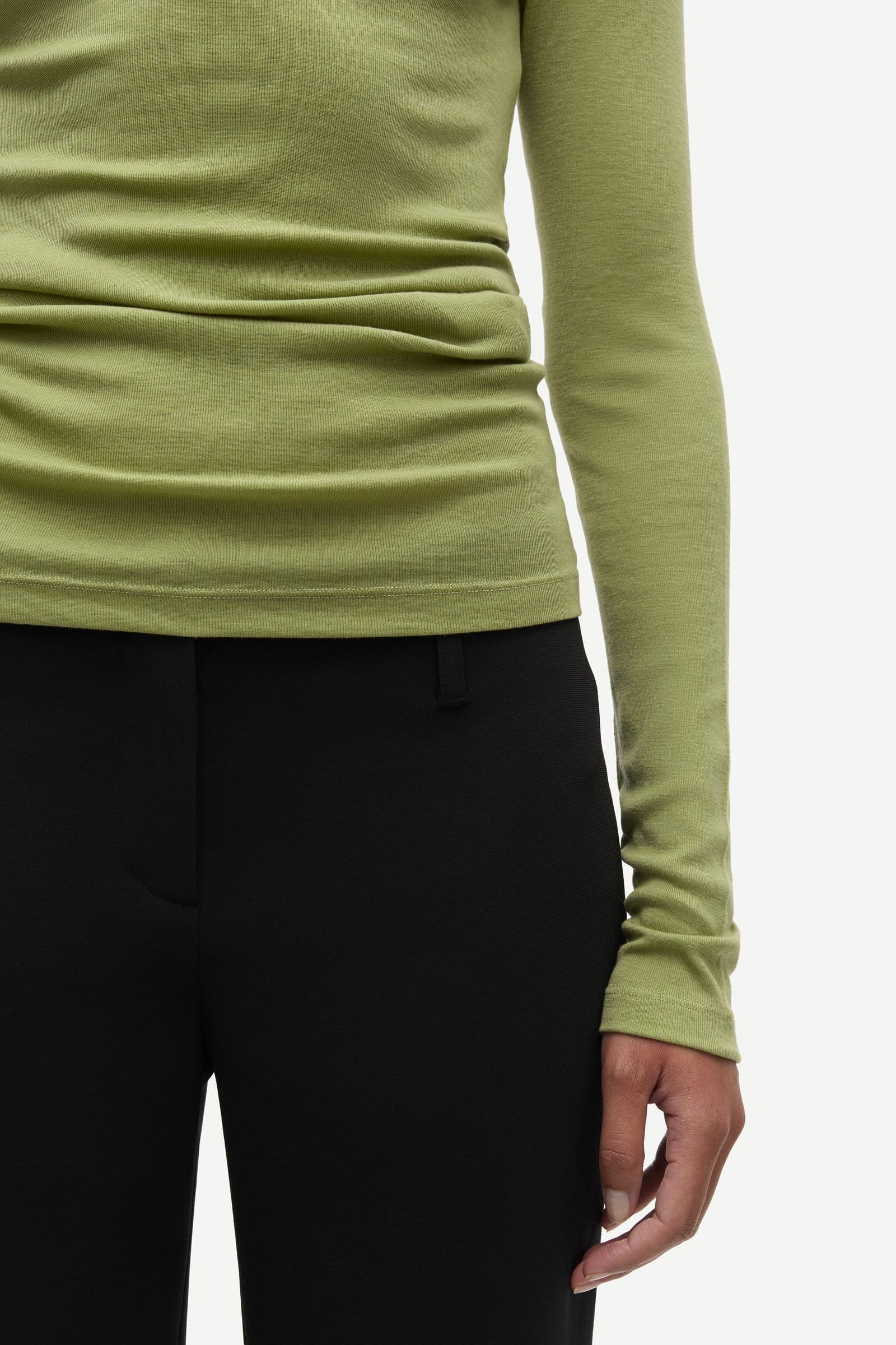 Sadou t-shirt ls 15499 Mosstone