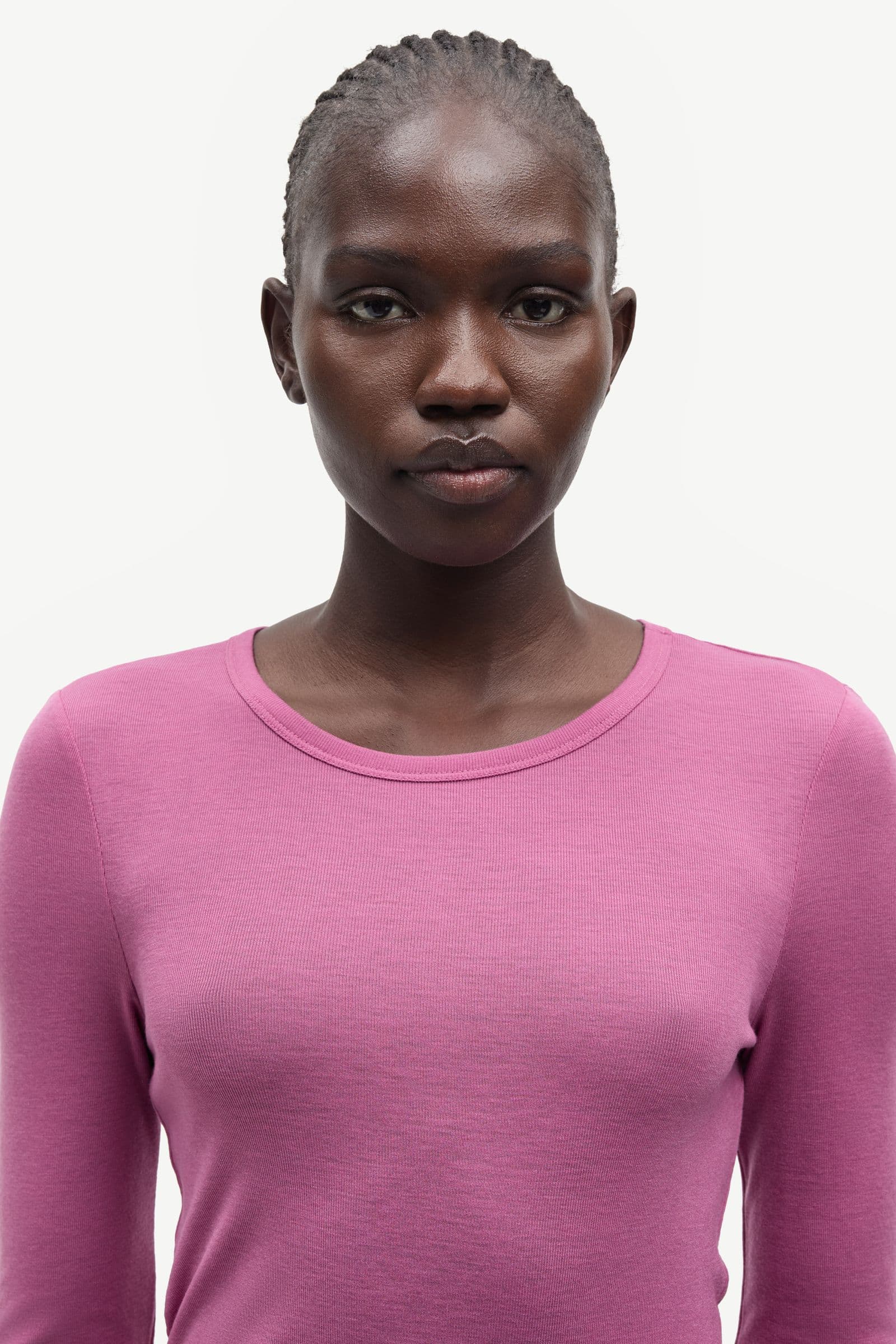 Sadou t-shirt ls 15499 Red Violet
