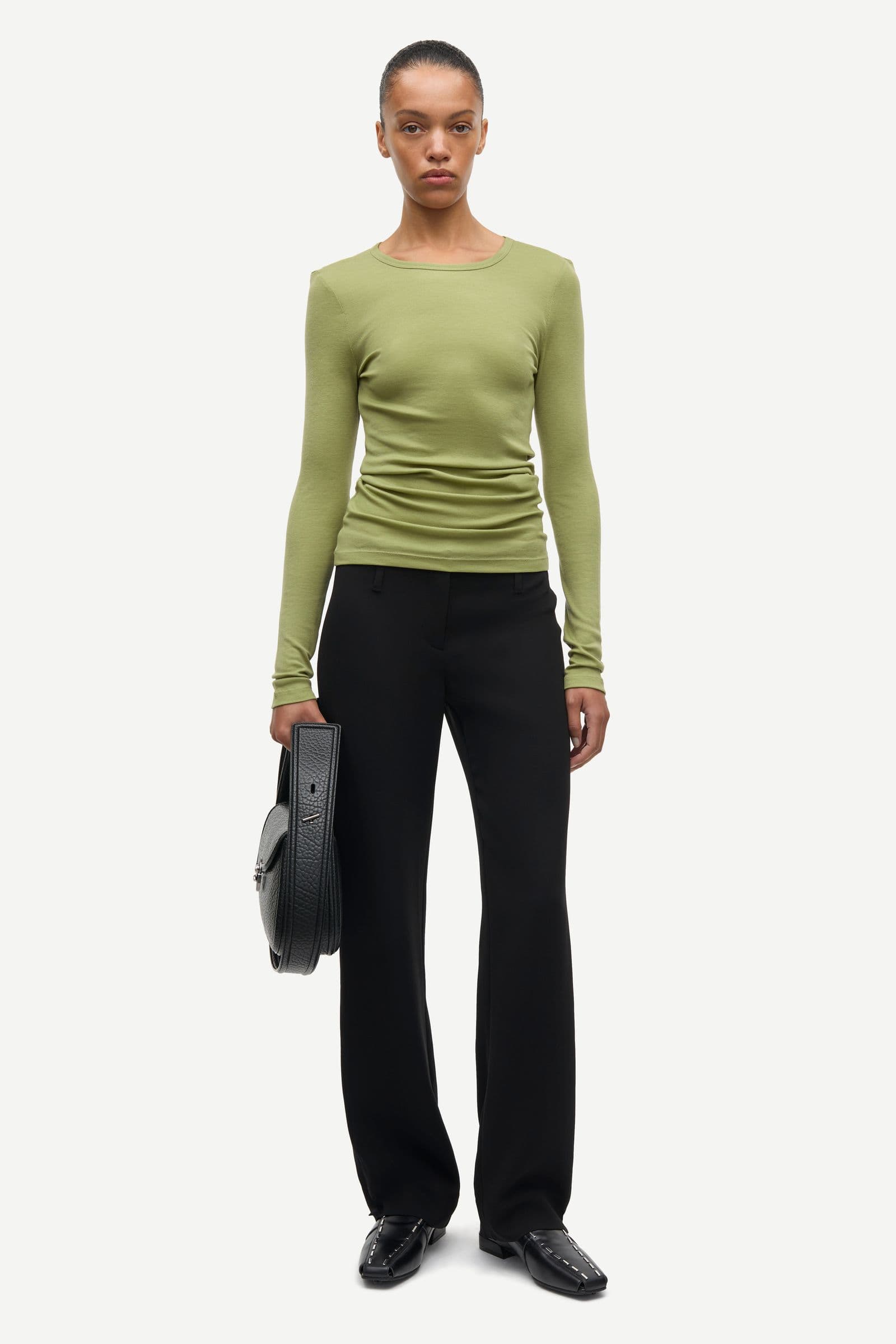Sadou t-shirt ls 15499 Mosstone