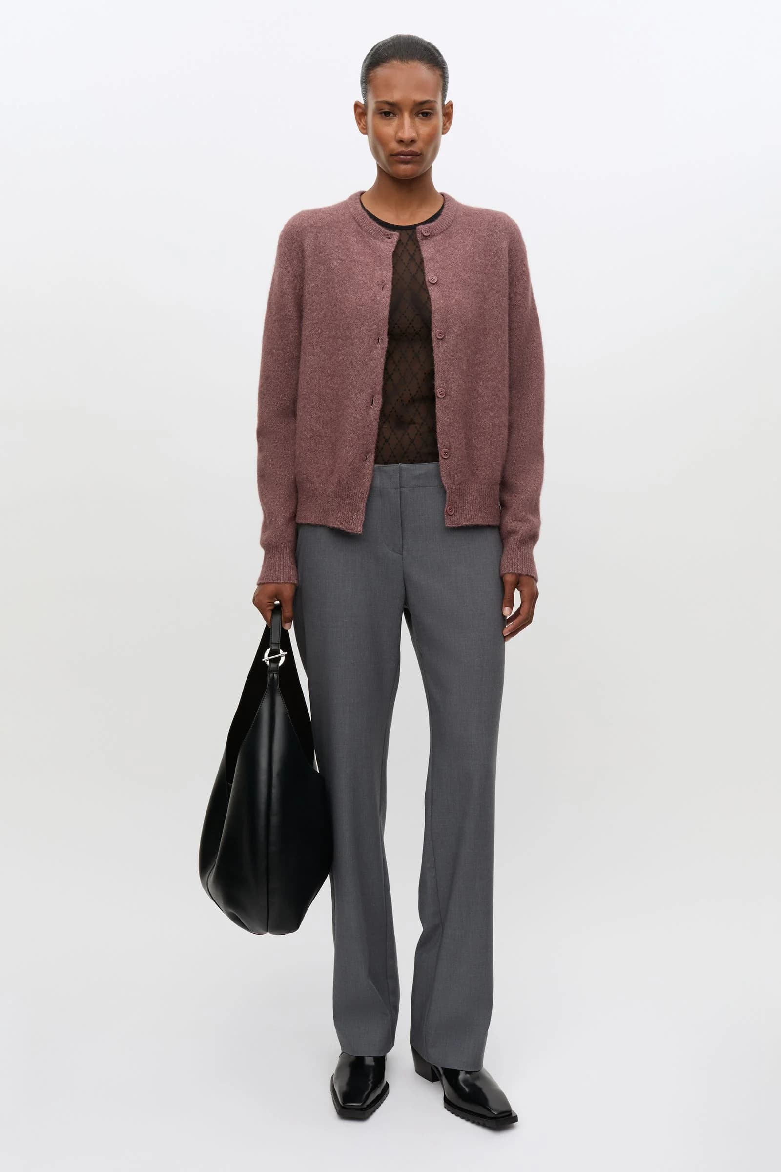 Nor short cardigan 7355 Rose Taupe