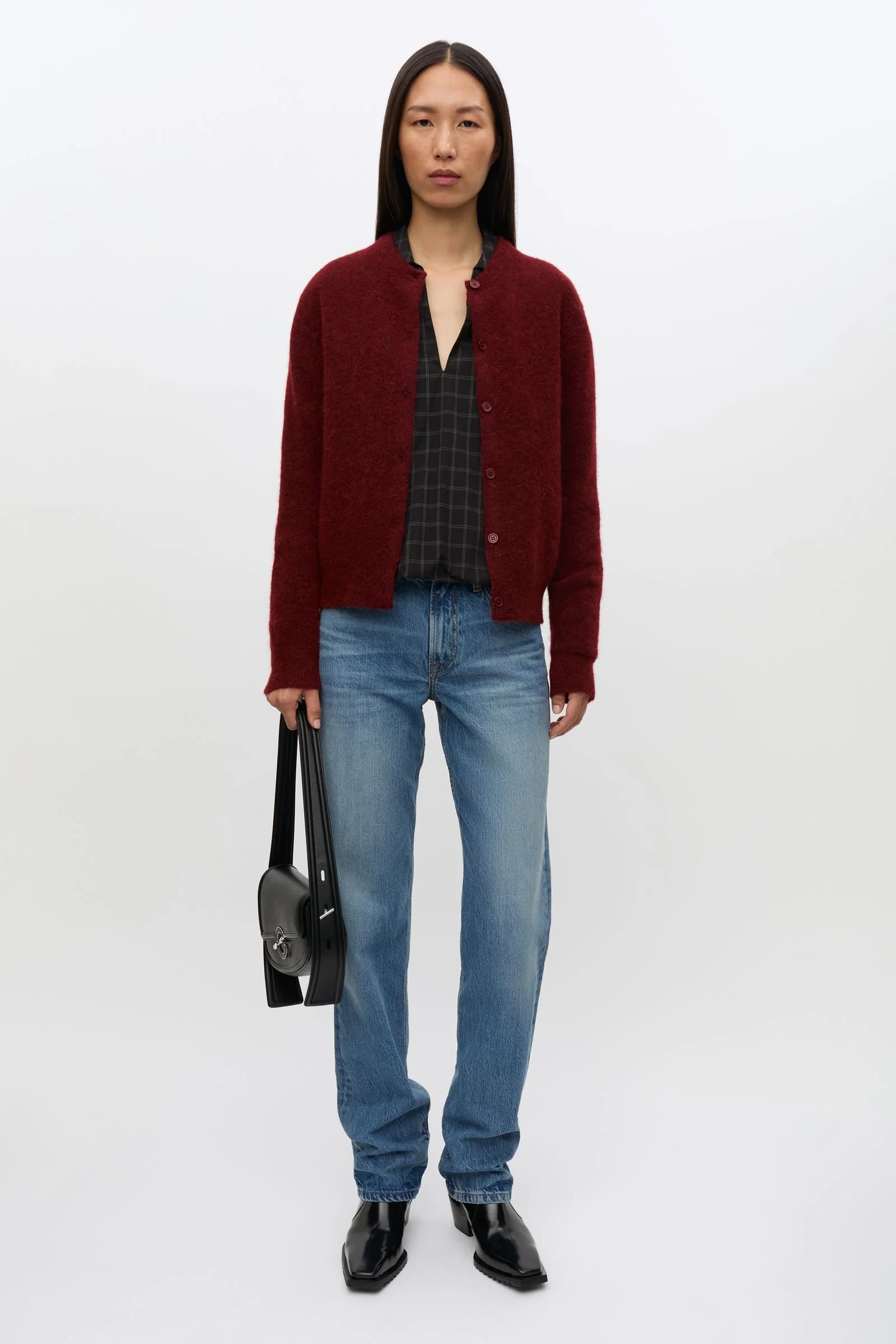 Nor short cardigan 7355 Syrah