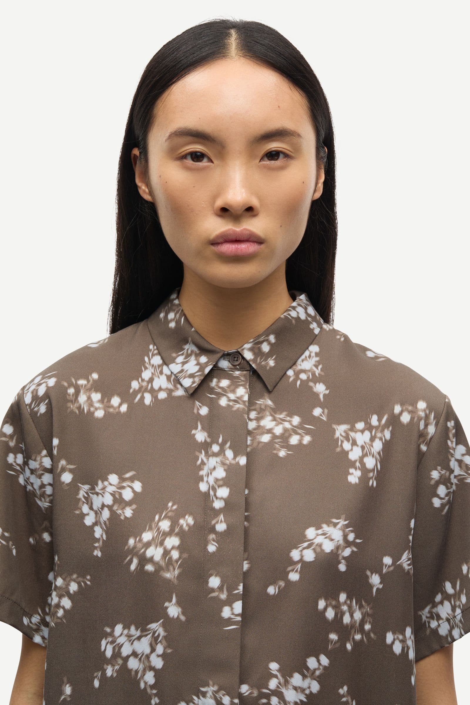 Mina ss shirt 14028 Blooming Brown