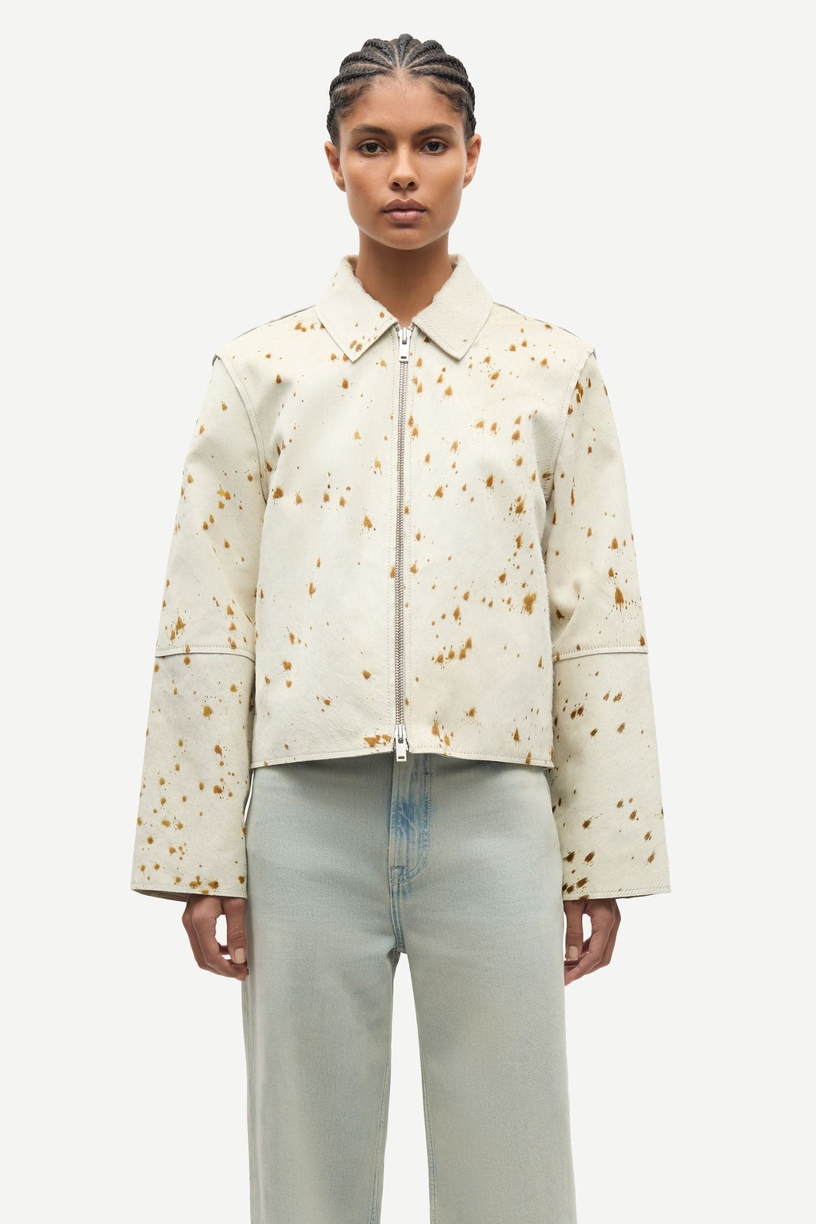 Salylo leather jacket 15374 Stray Dott