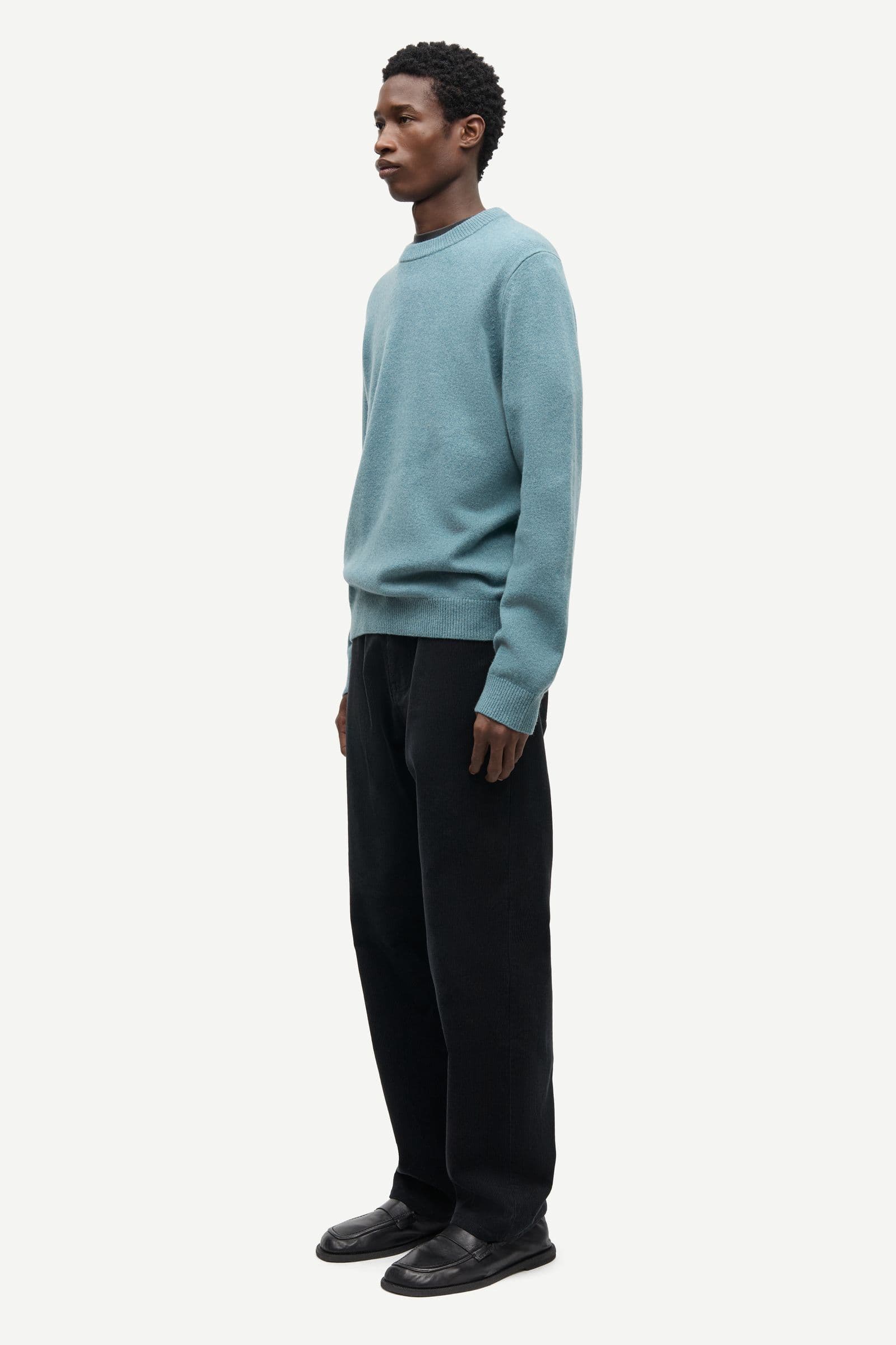 Isak Knit Sweater 15010 Stormy Sea