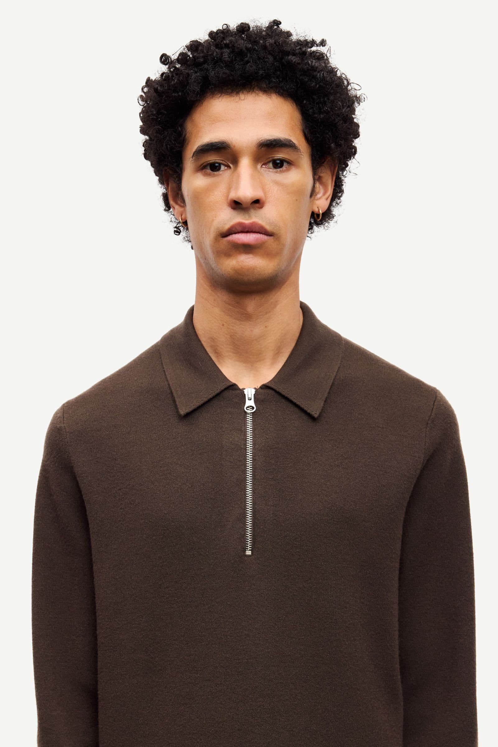 Guna half zip 10490 Turkish Coffee