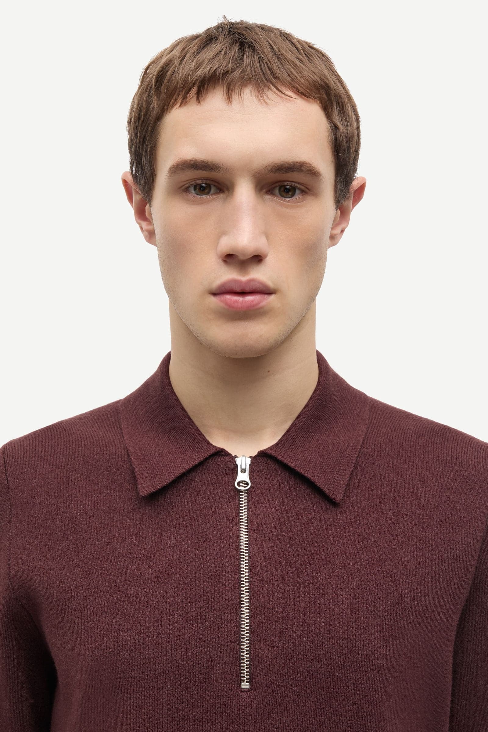 Guna half zip 10490 Bitter Chocolate