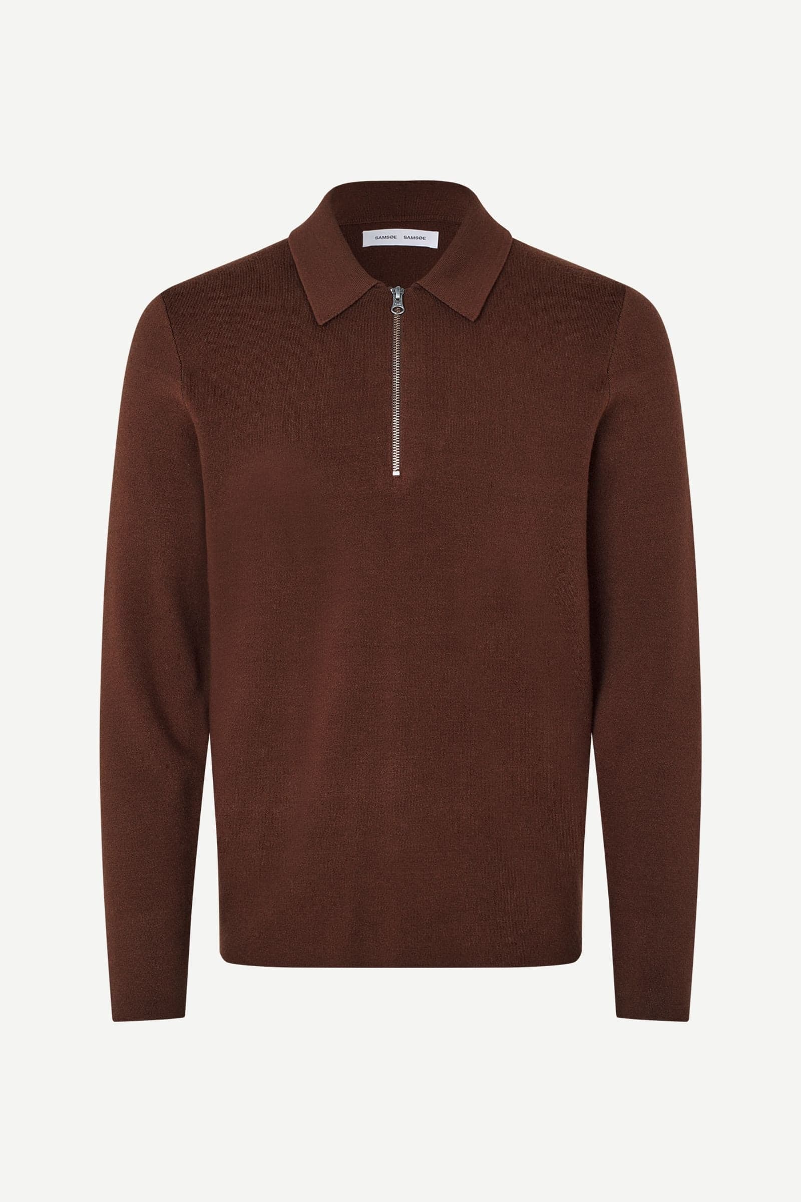 Guna half zip 10490 Bitter Chocolate