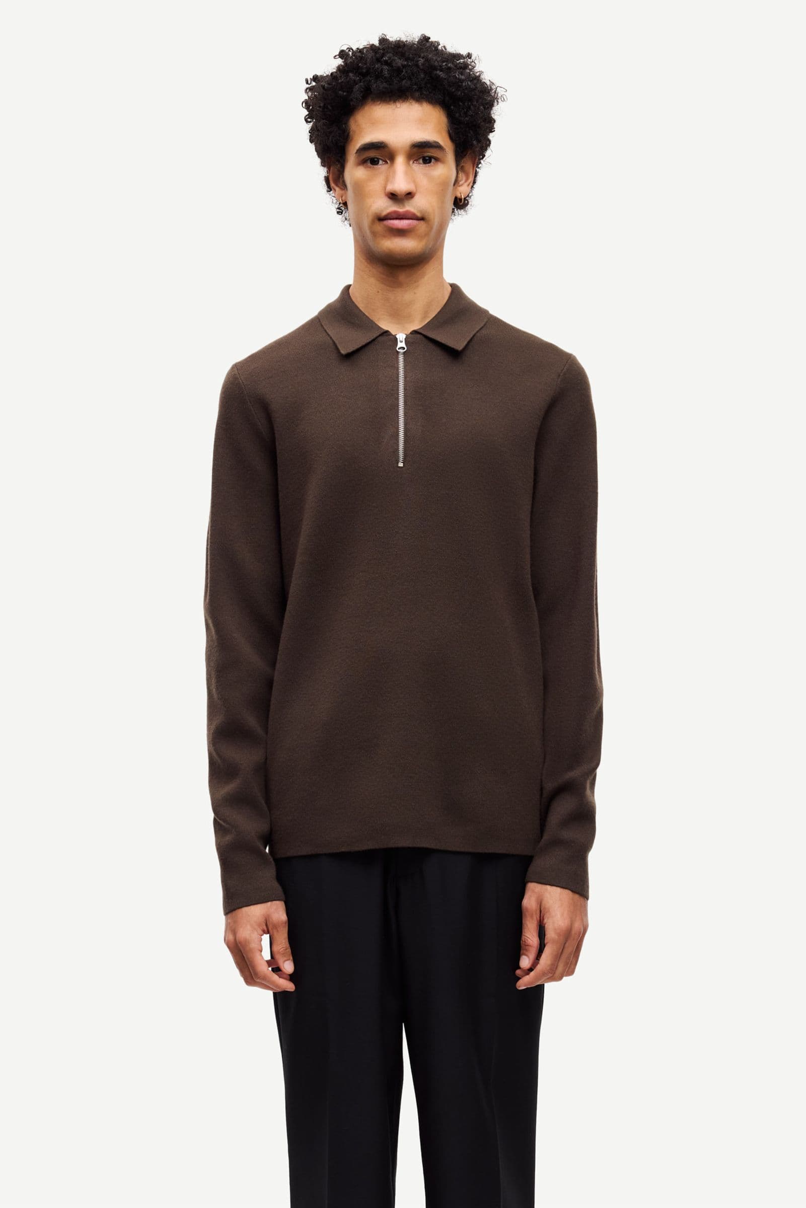 Guna half zip 10490 Turkish Coffee