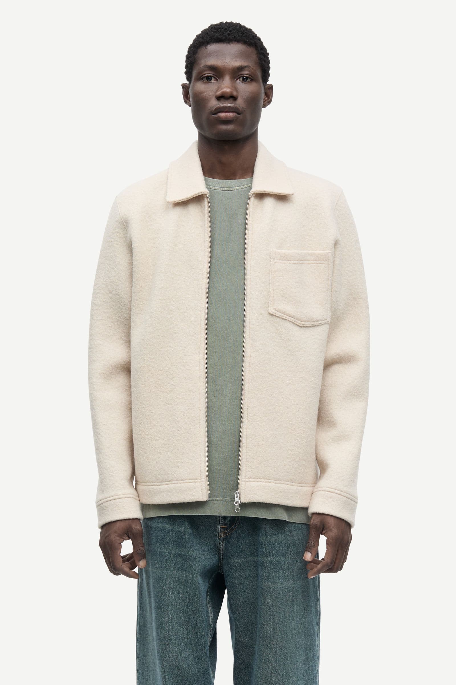 Hannes full zip 14612 Oatmeal