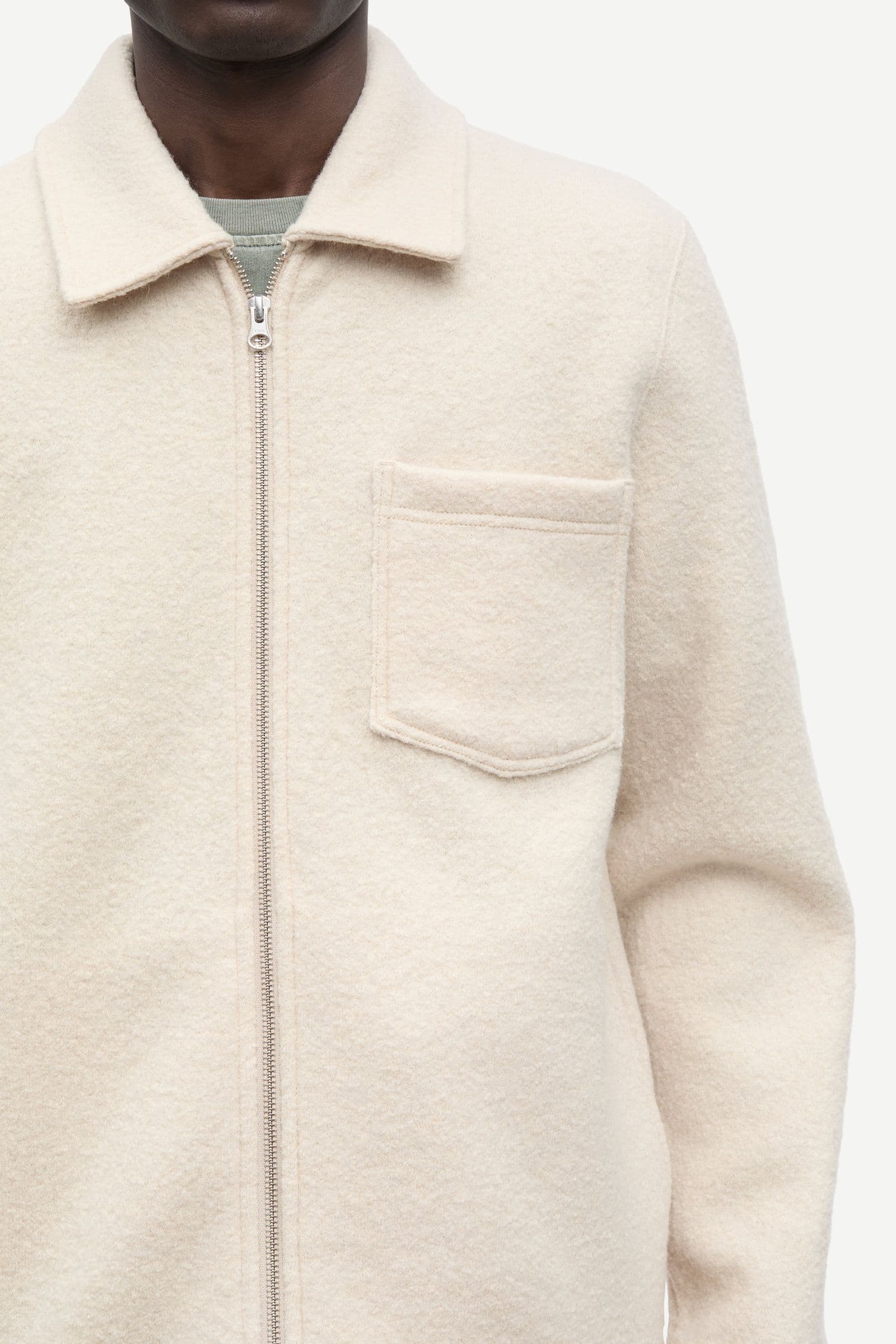 Hannes full zip 14612 Oatmeal