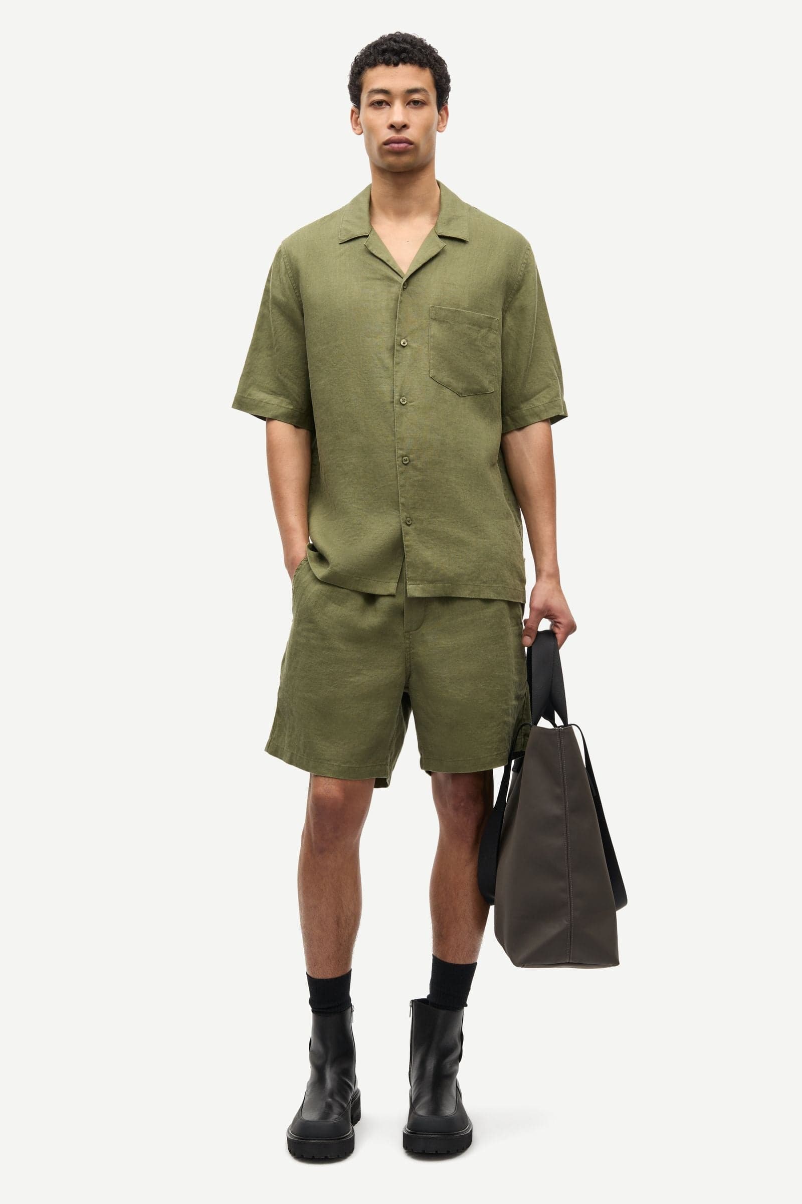 Oscar AP shirt 14329 Burnt Olive