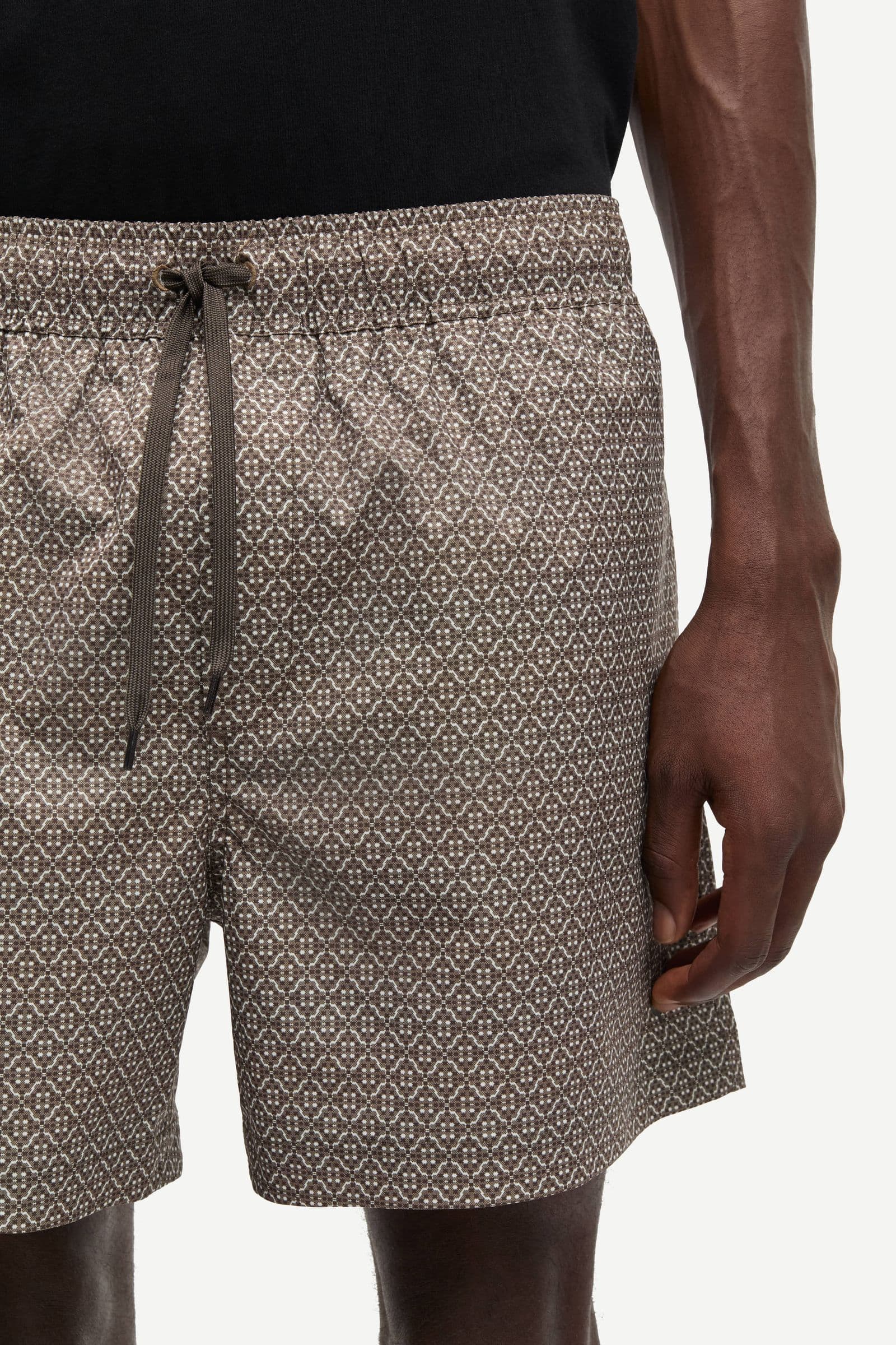Moses swim shorts aop 14702 Brown Tile
