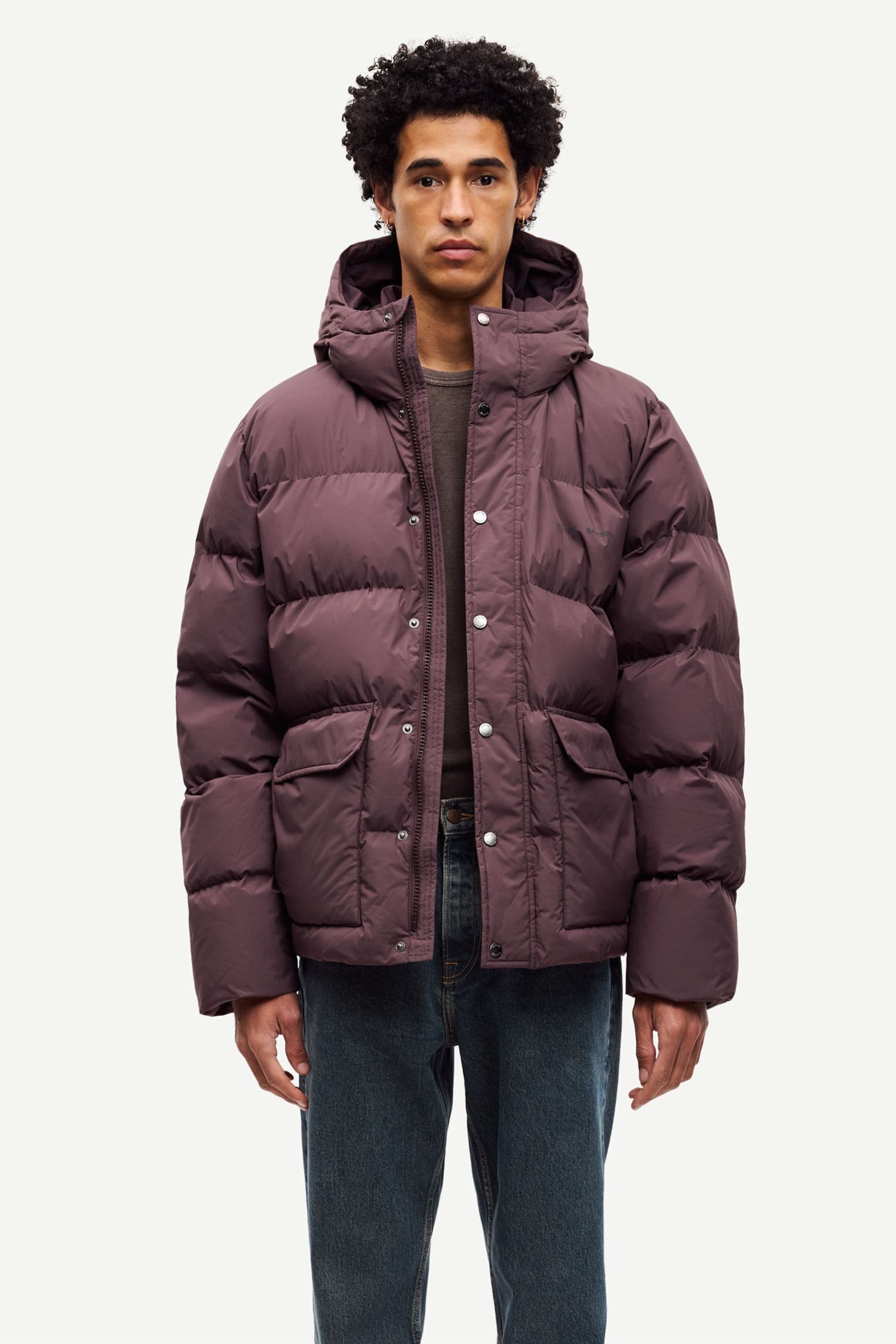 Saulf puffer jacket 15324 Raisin