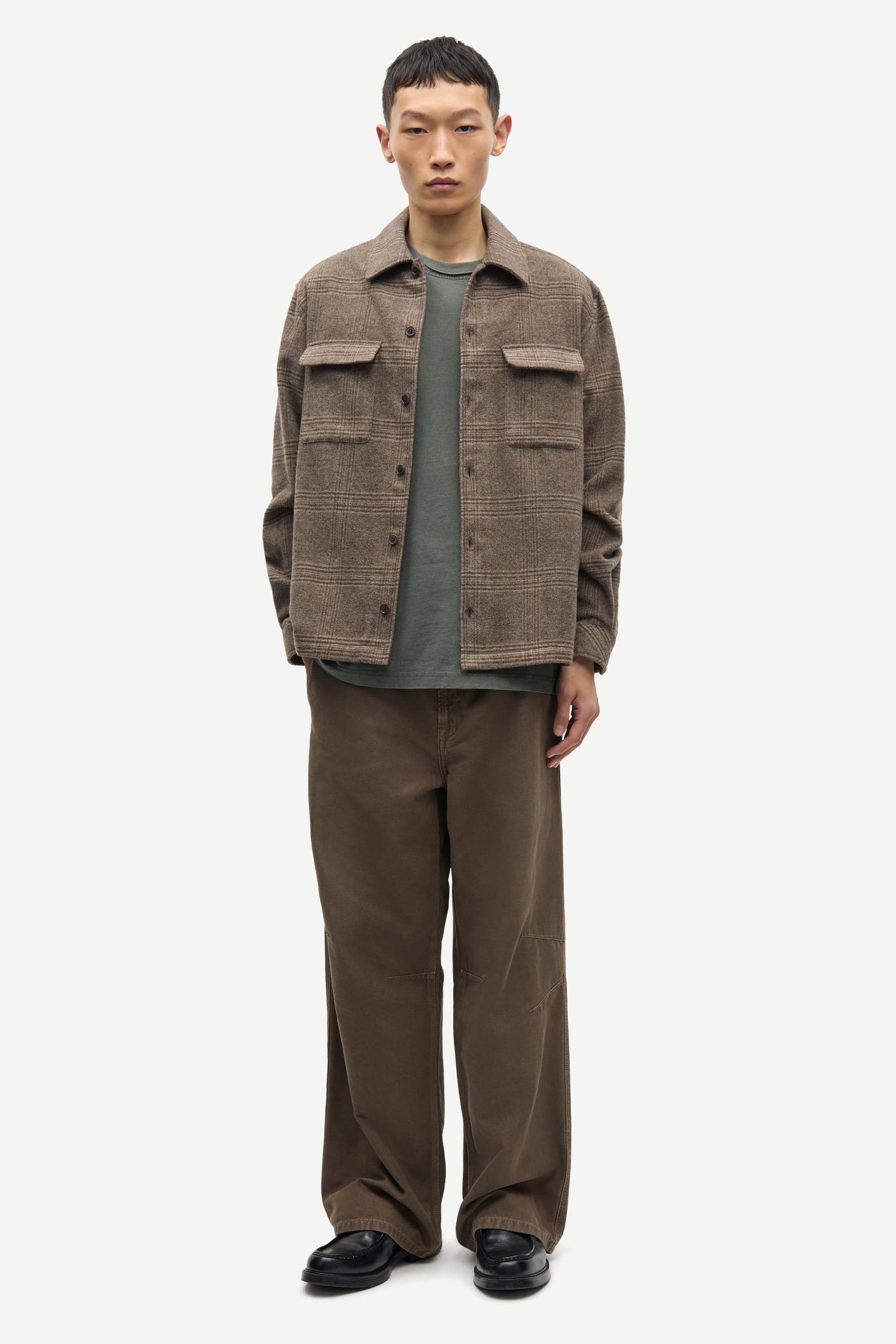 Sacastor X H overshirt 14089 Black Coffee Ch.