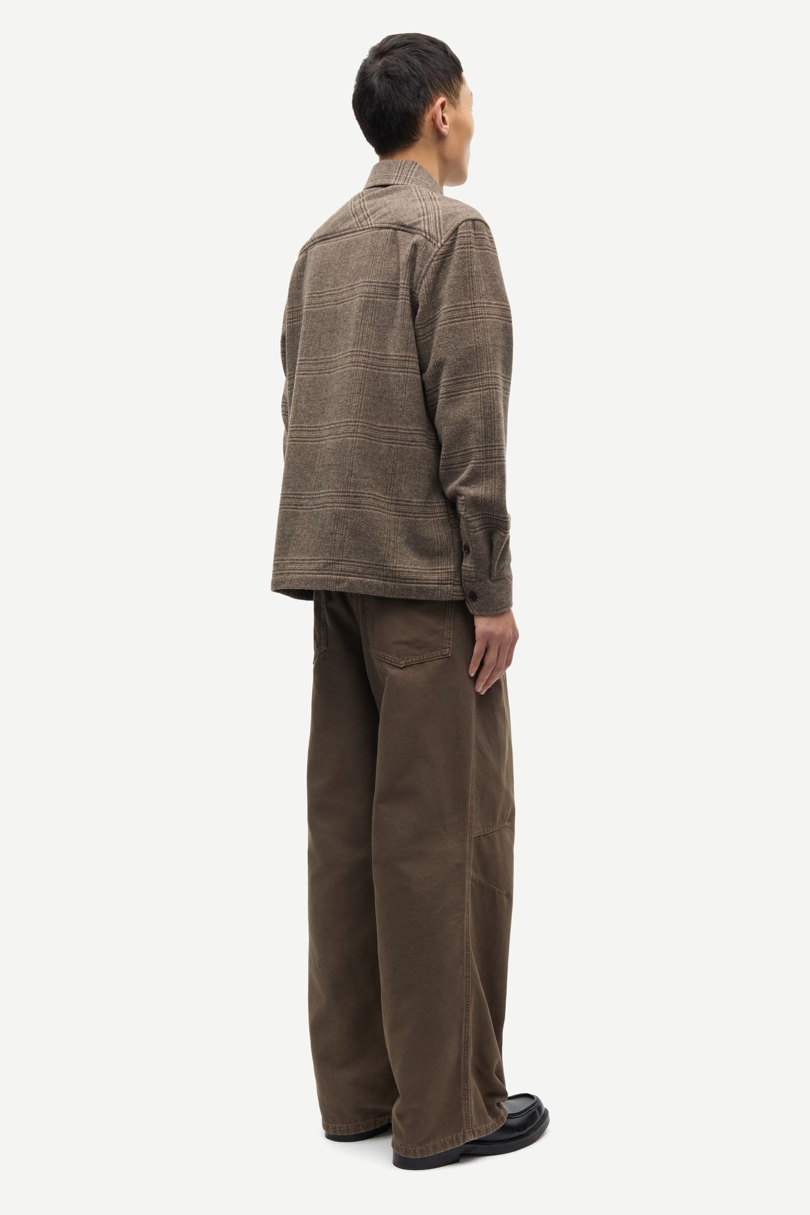 Sacastor X H overshirt 14089 Black Coffee Ch.