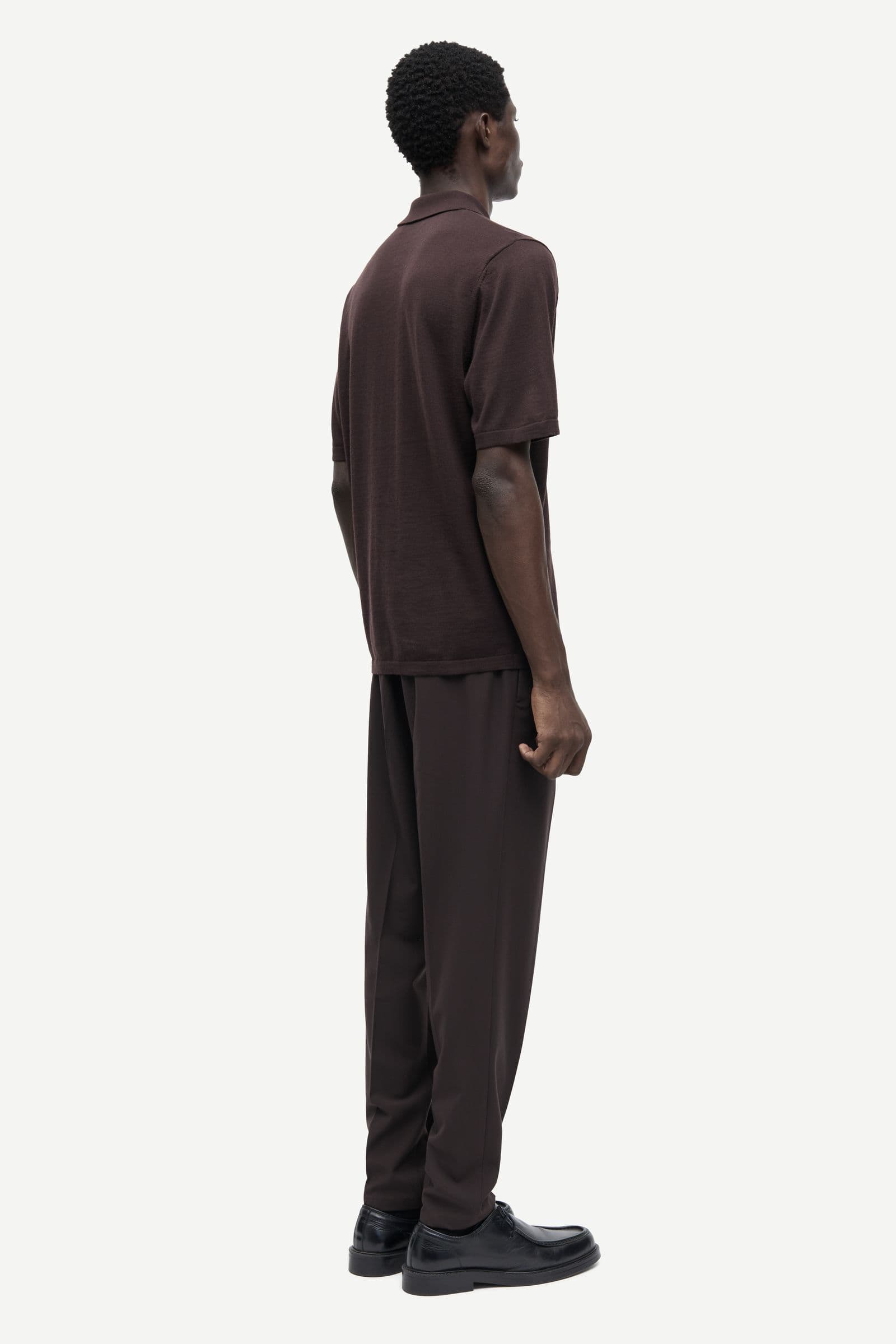 Sarowan knit polo 15477 Black Coffee