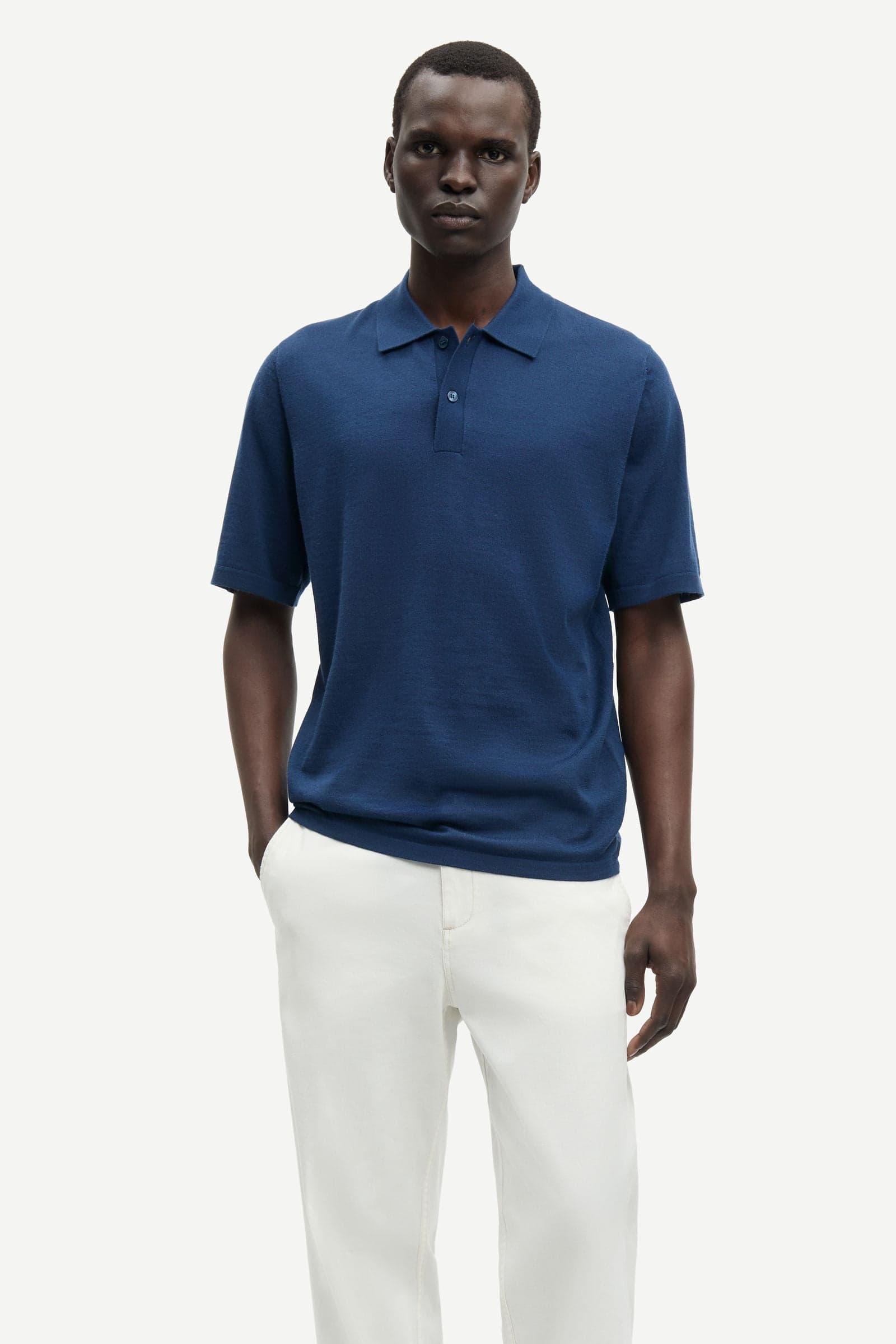 Sarowan knit polo 15477 Insignia Blue