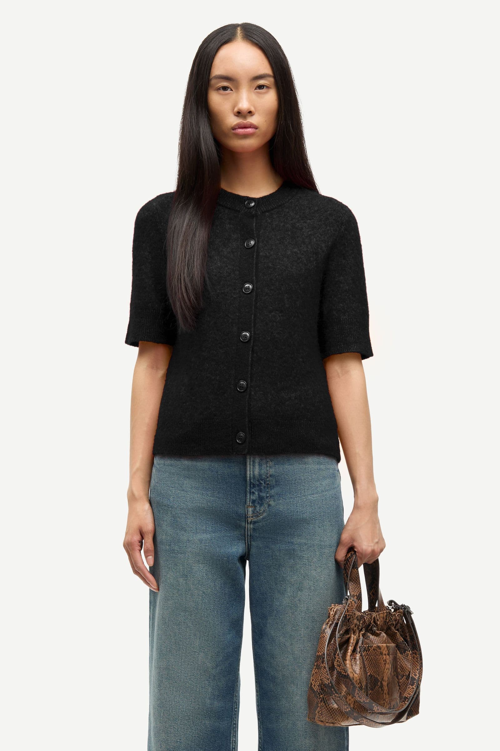 Sanoura ss cardigan 15556 Black