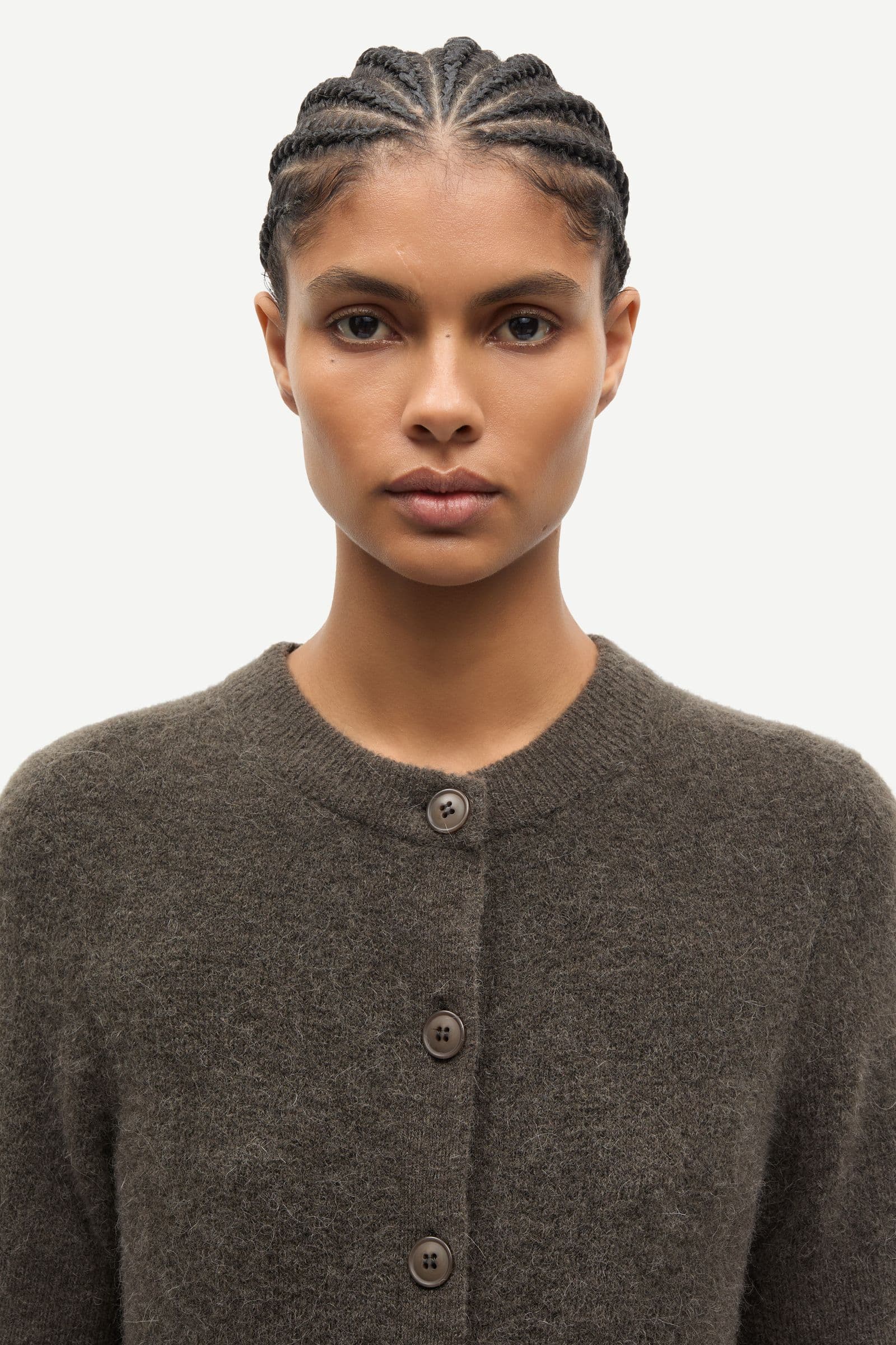 Sanoura ss cardigan 15556 Major Brown