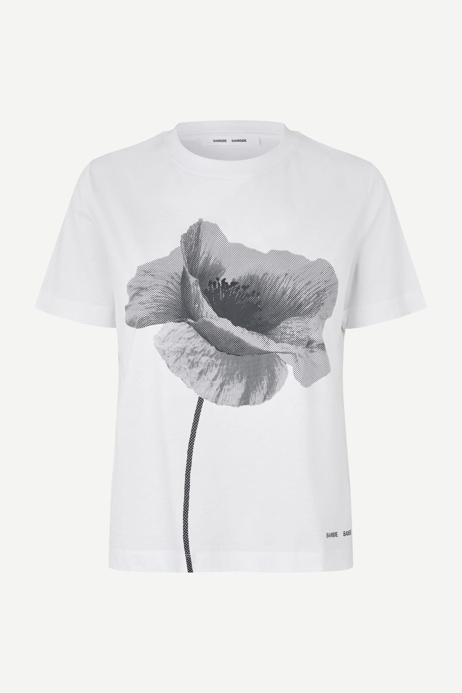 Sacamino ss t-shirt 15276 White Poppy
