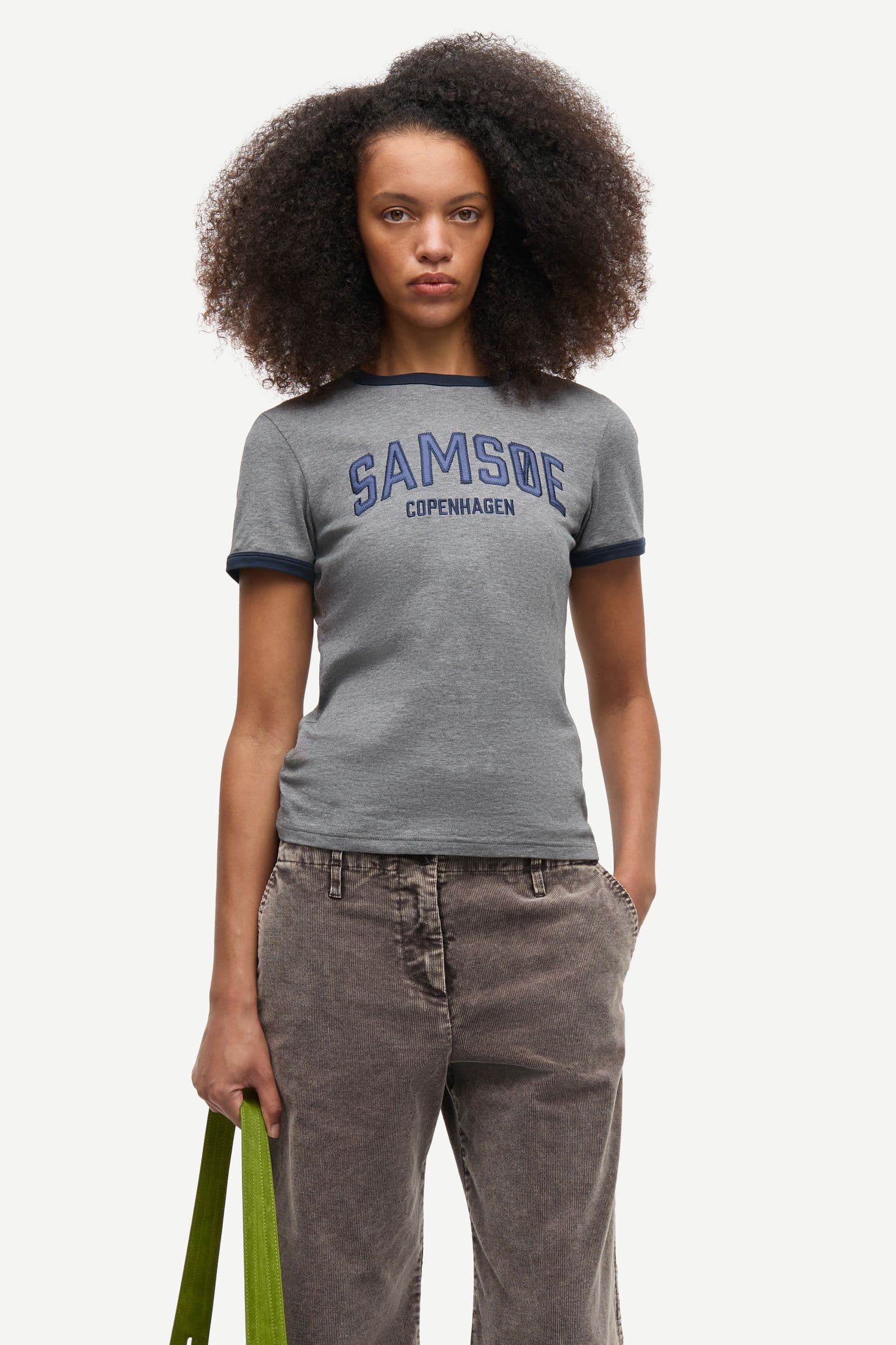 Sabond ss t-shirt 15318 Mid Grey Mel.