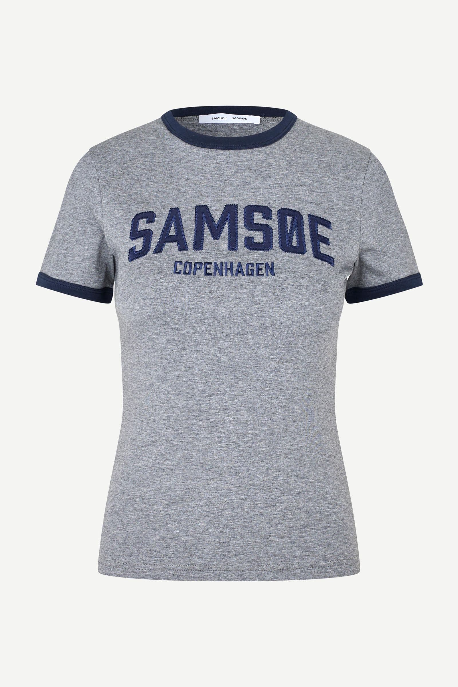 Sabond ss t-shirt 15318 Mid Grey Mel.
