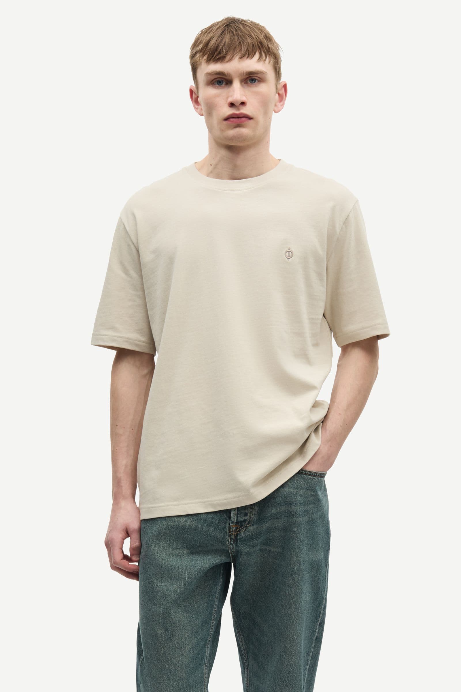 Saotto t-shirt 11415 Oatmeal