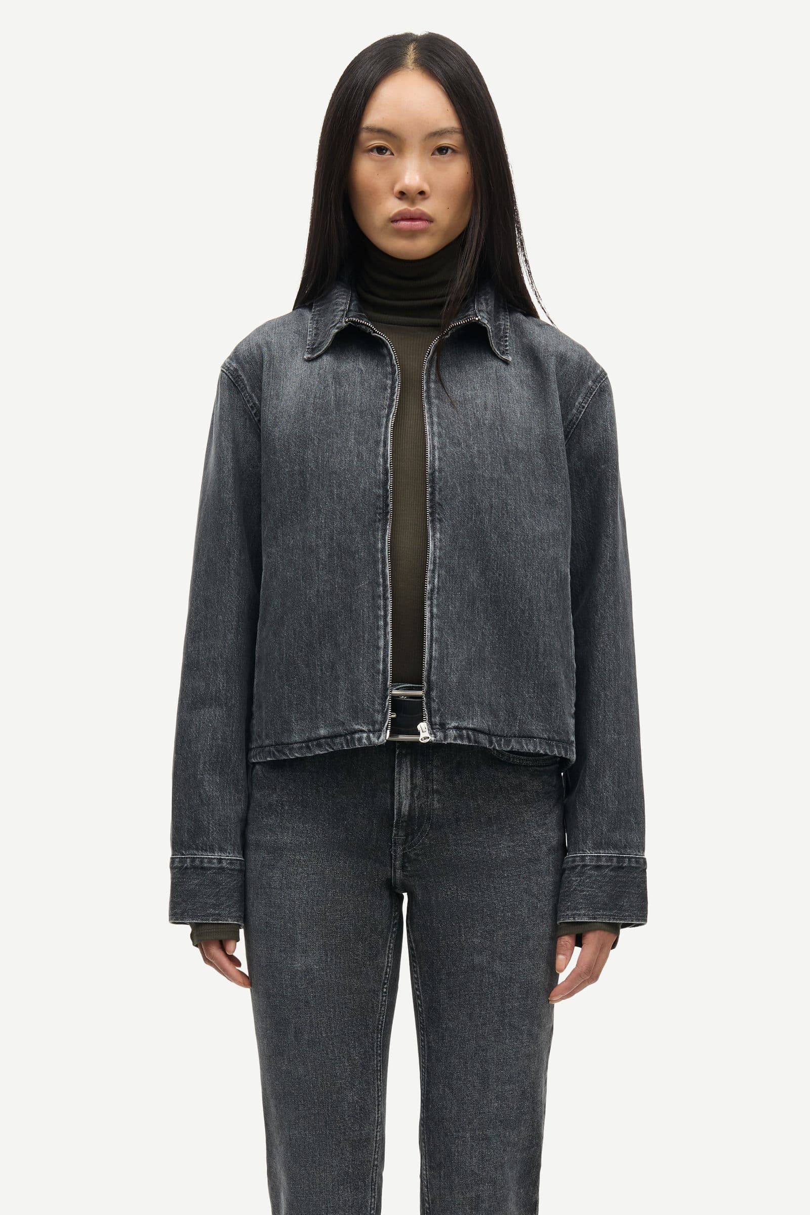 Sanarinna zip jacket 15590 Grey cloud