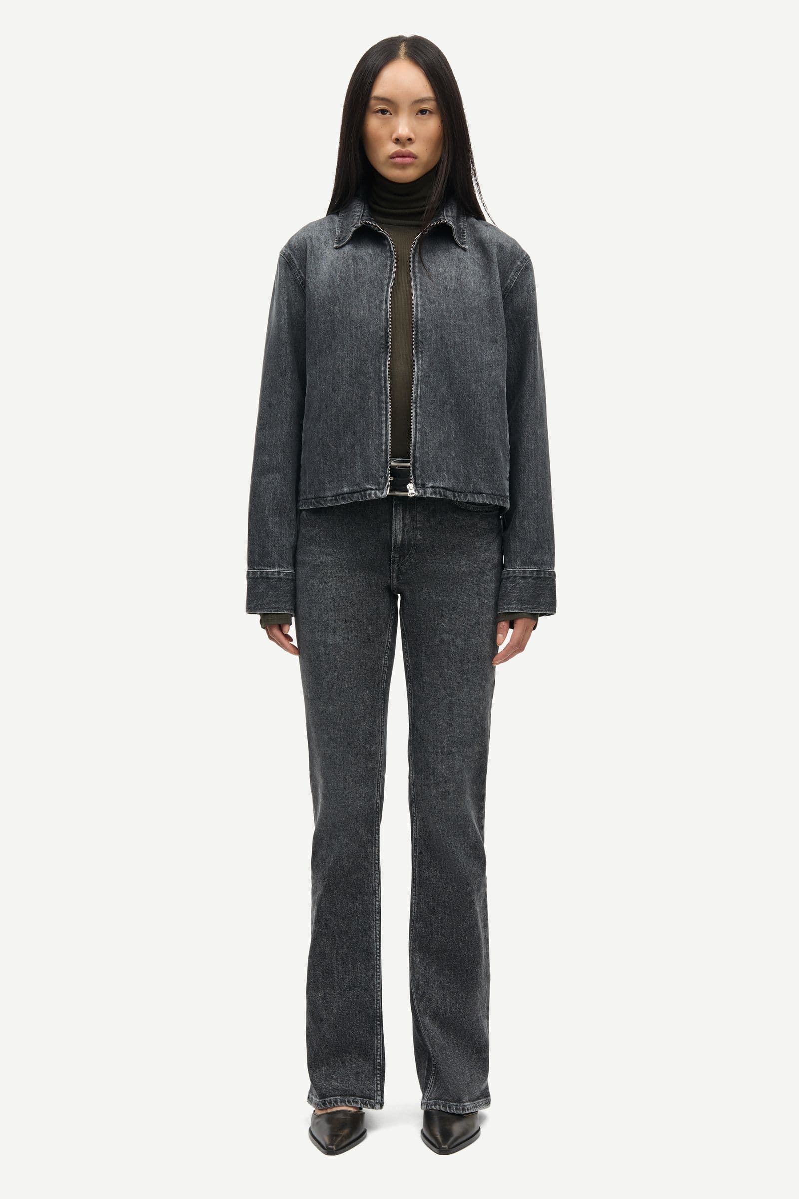 Sanarinna zip jacket 15590 Grey cloud