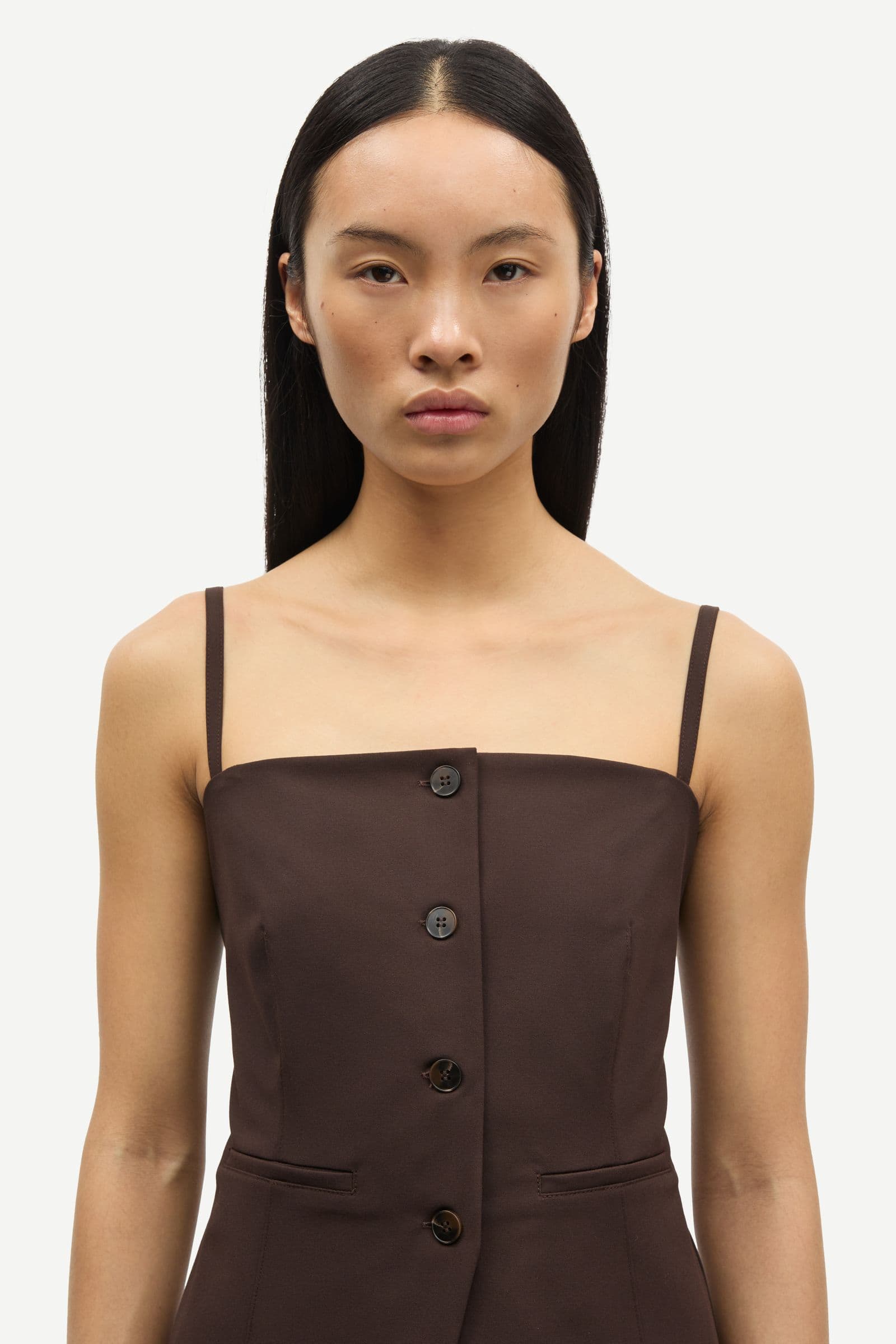 Saclo top 15547 Black Coffee