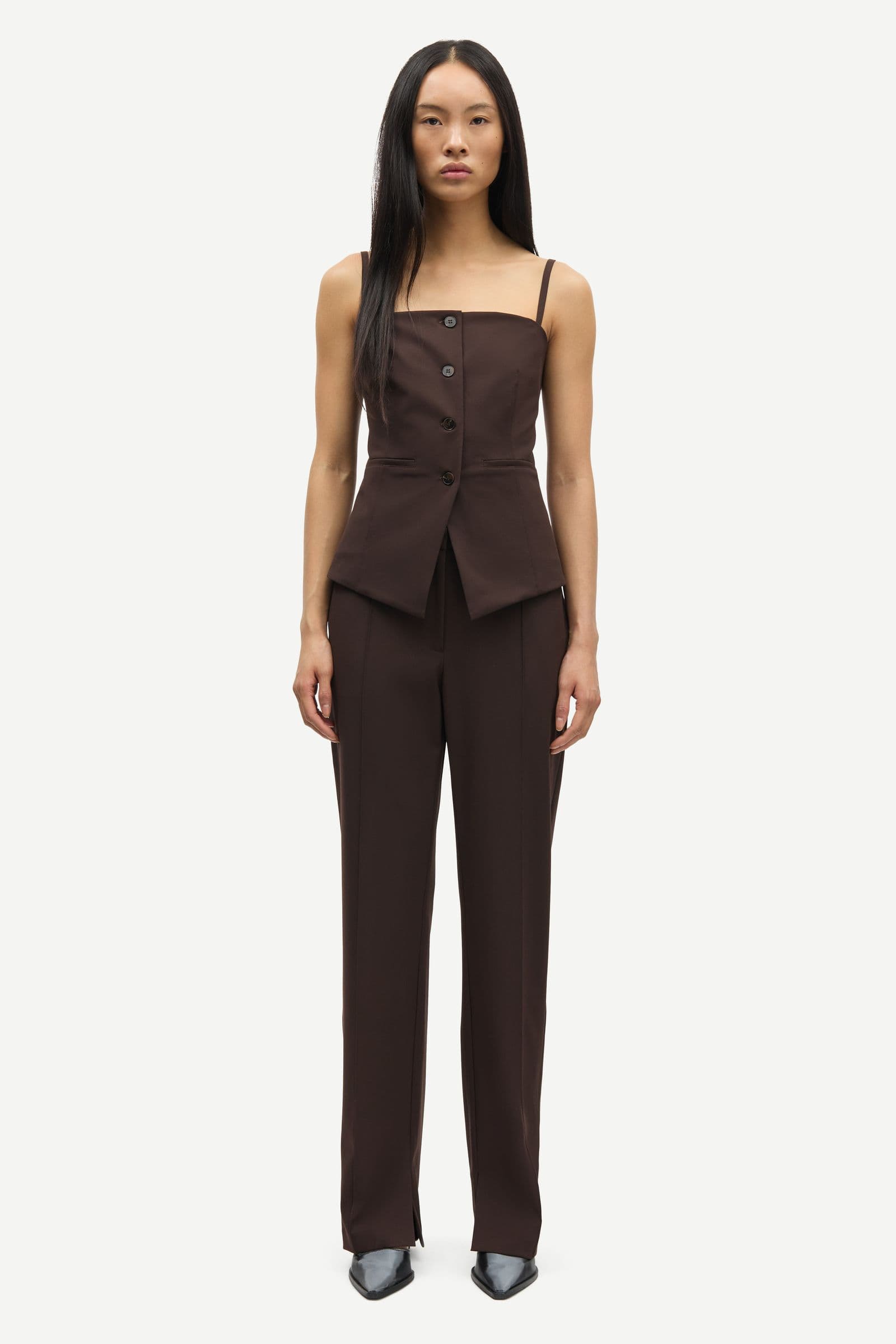 Saclo top 15547 Black Coffee