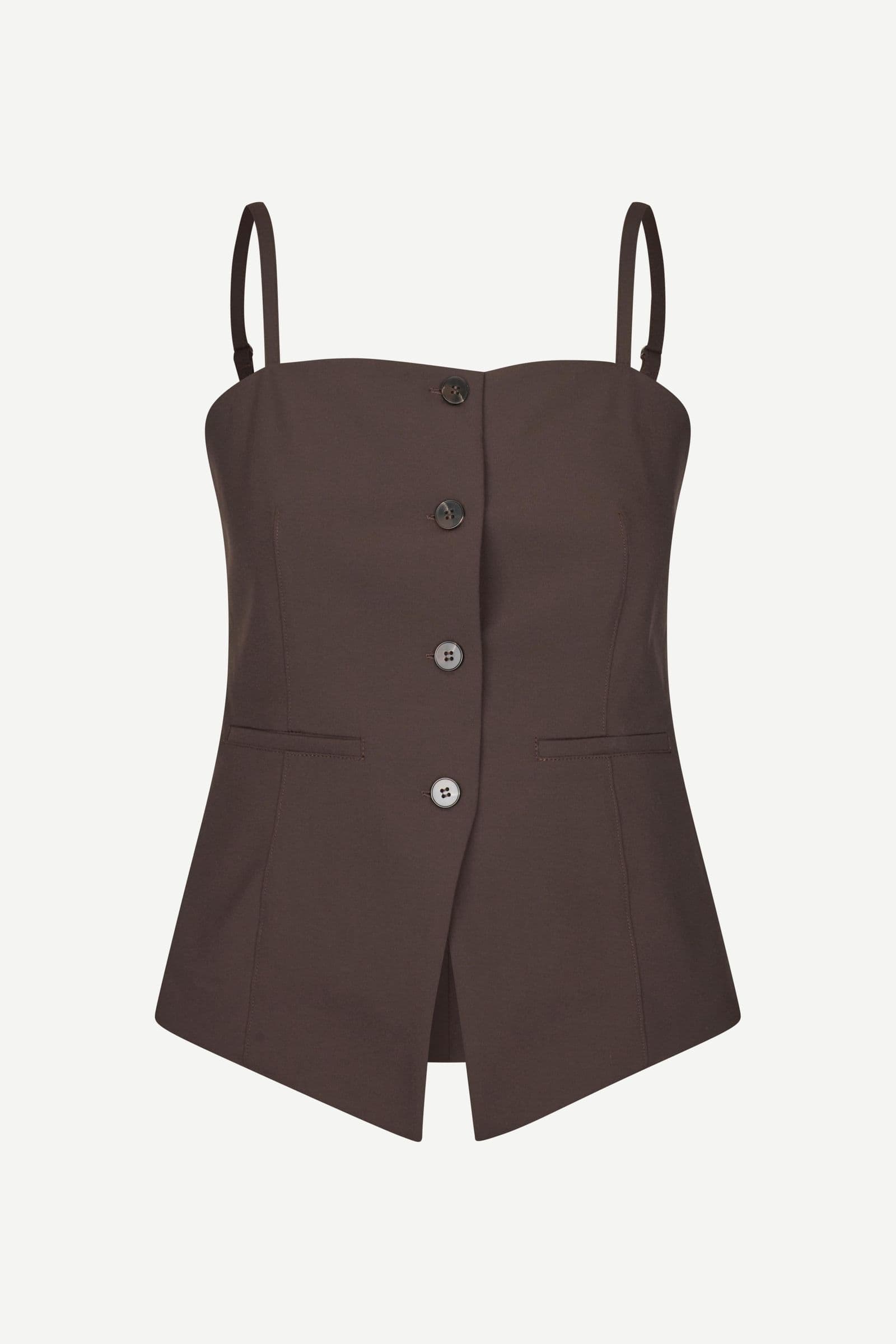 Saclo top 15547 Black Coffee