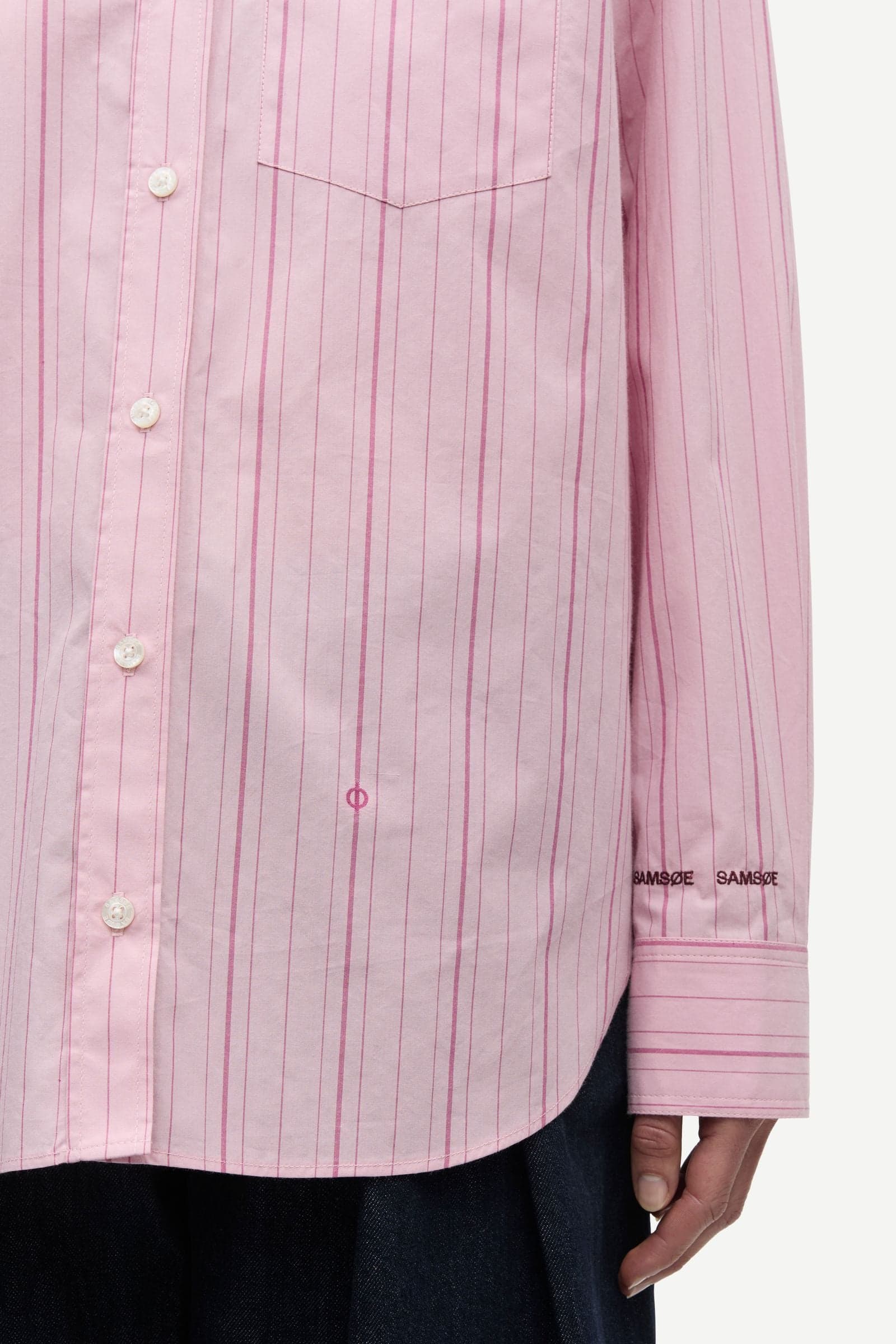 Salova pocket shirt 15756 Pink Logo St.
