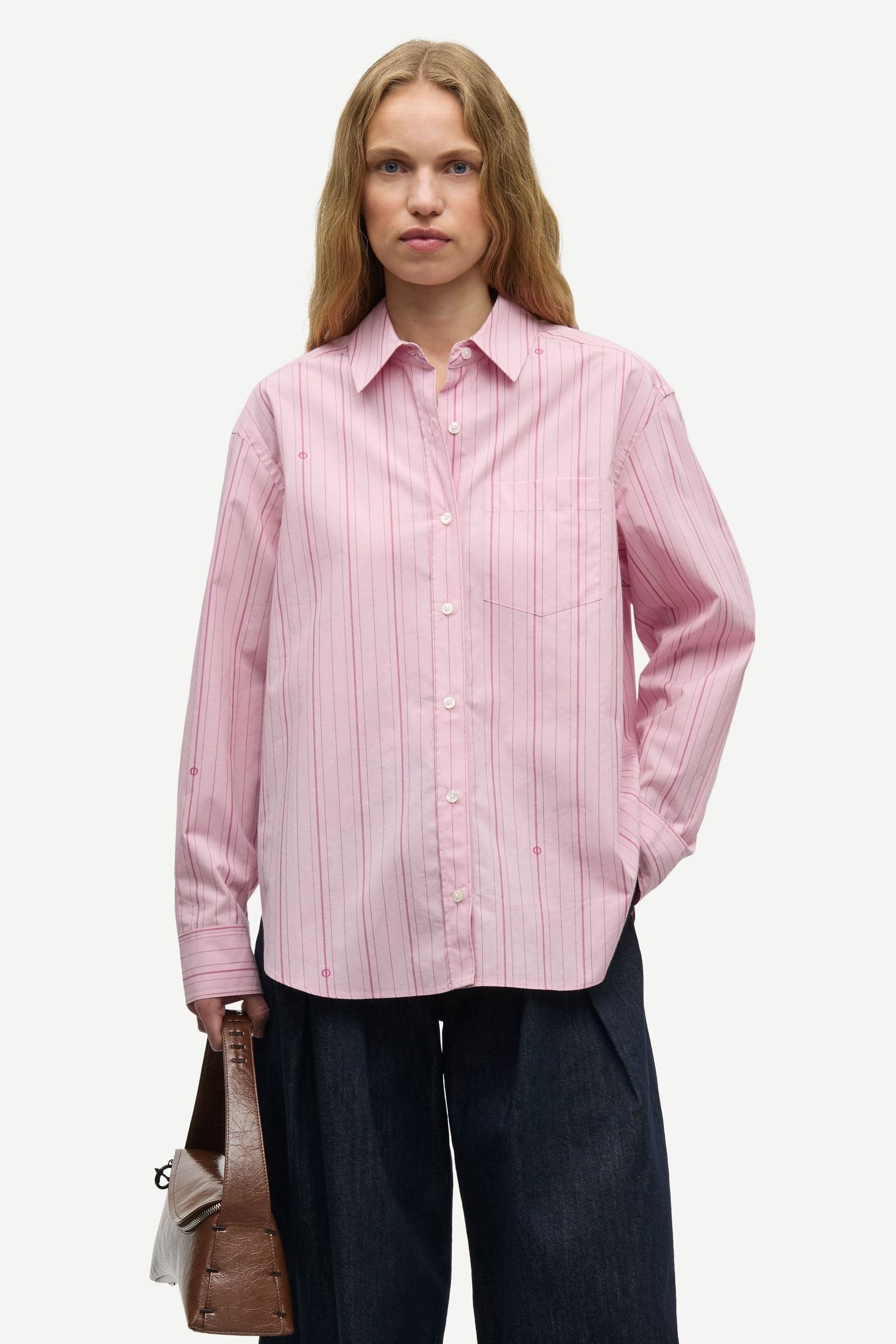 Salova pocket shirt 15756 Pink Logo St.