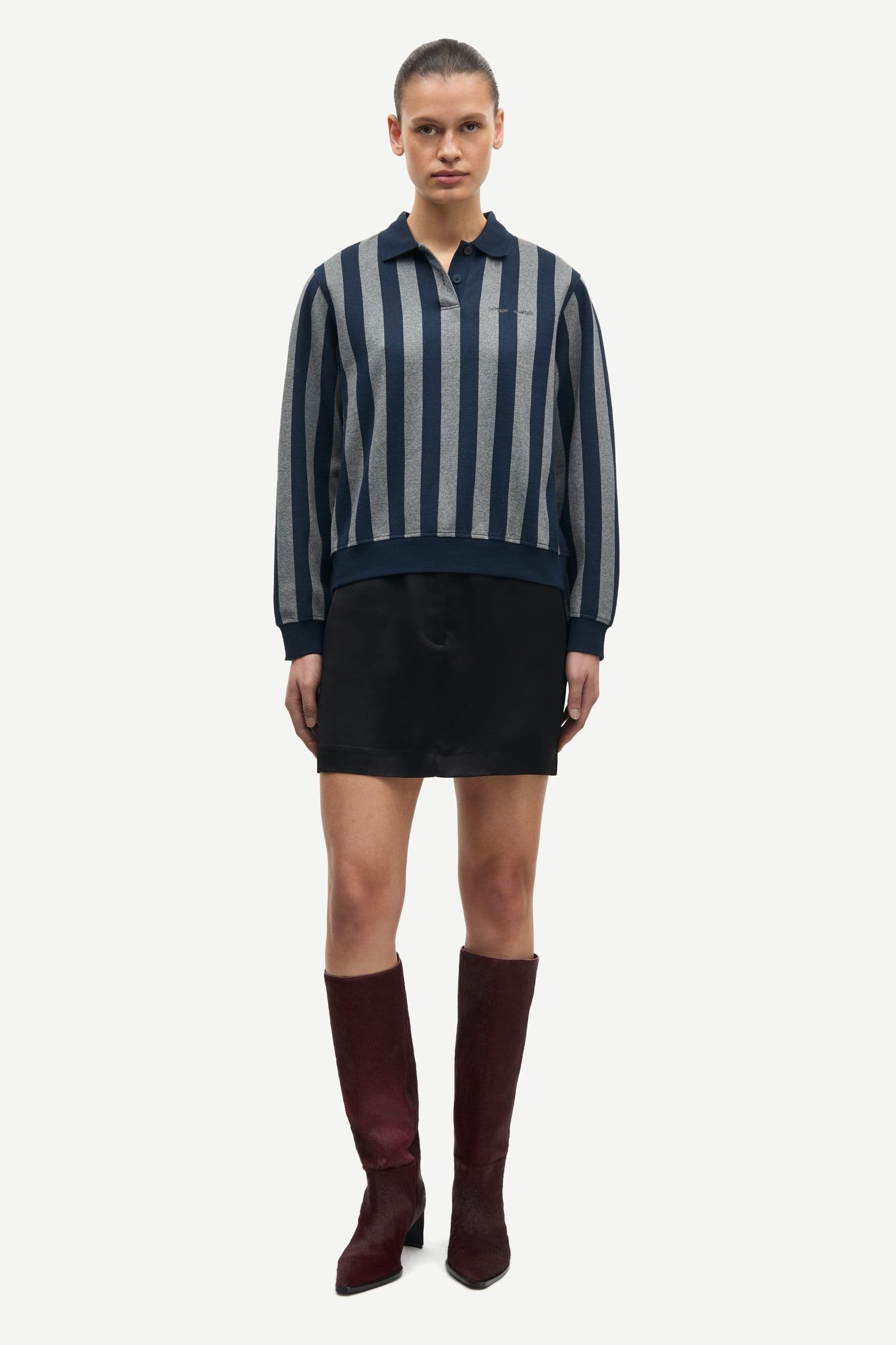 Sadory ls polo 15512 Grey Mel Salute St.