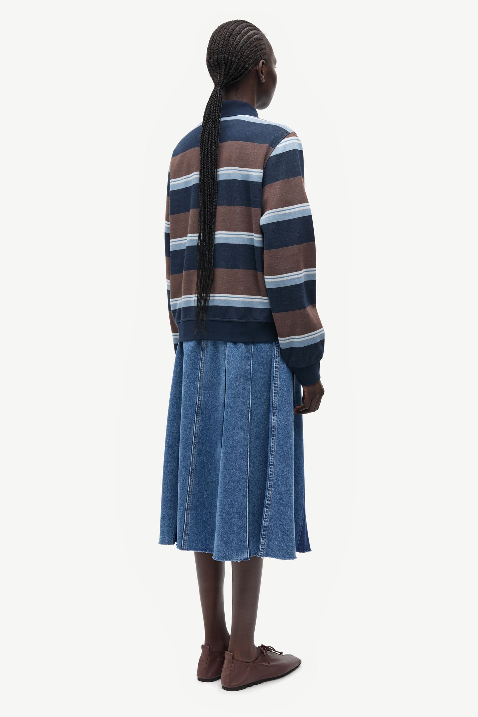 Sadory ls polo 15885 Brown Blue St.