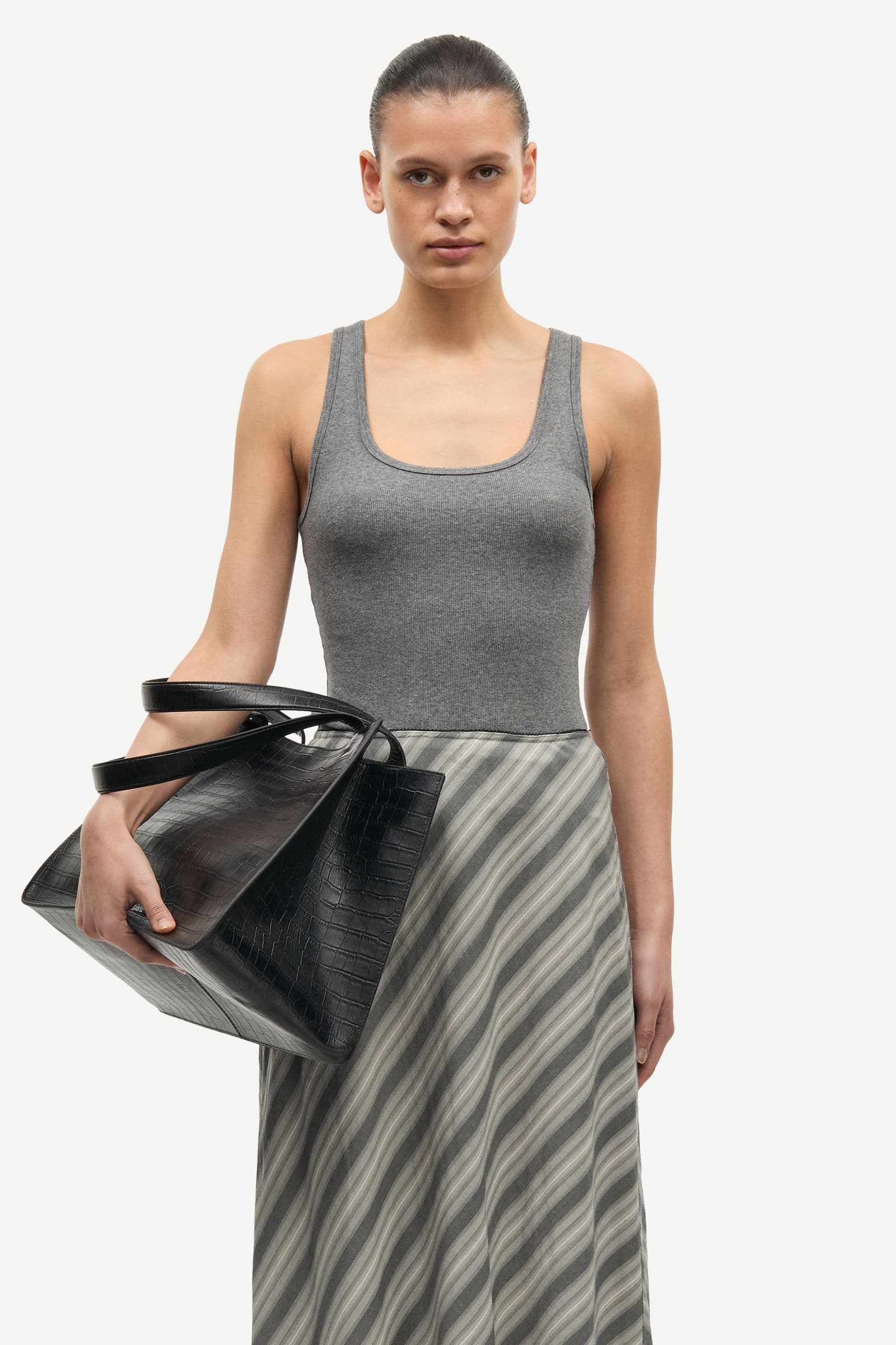 Saamanza tank top 7542 Mid Grey Mel.