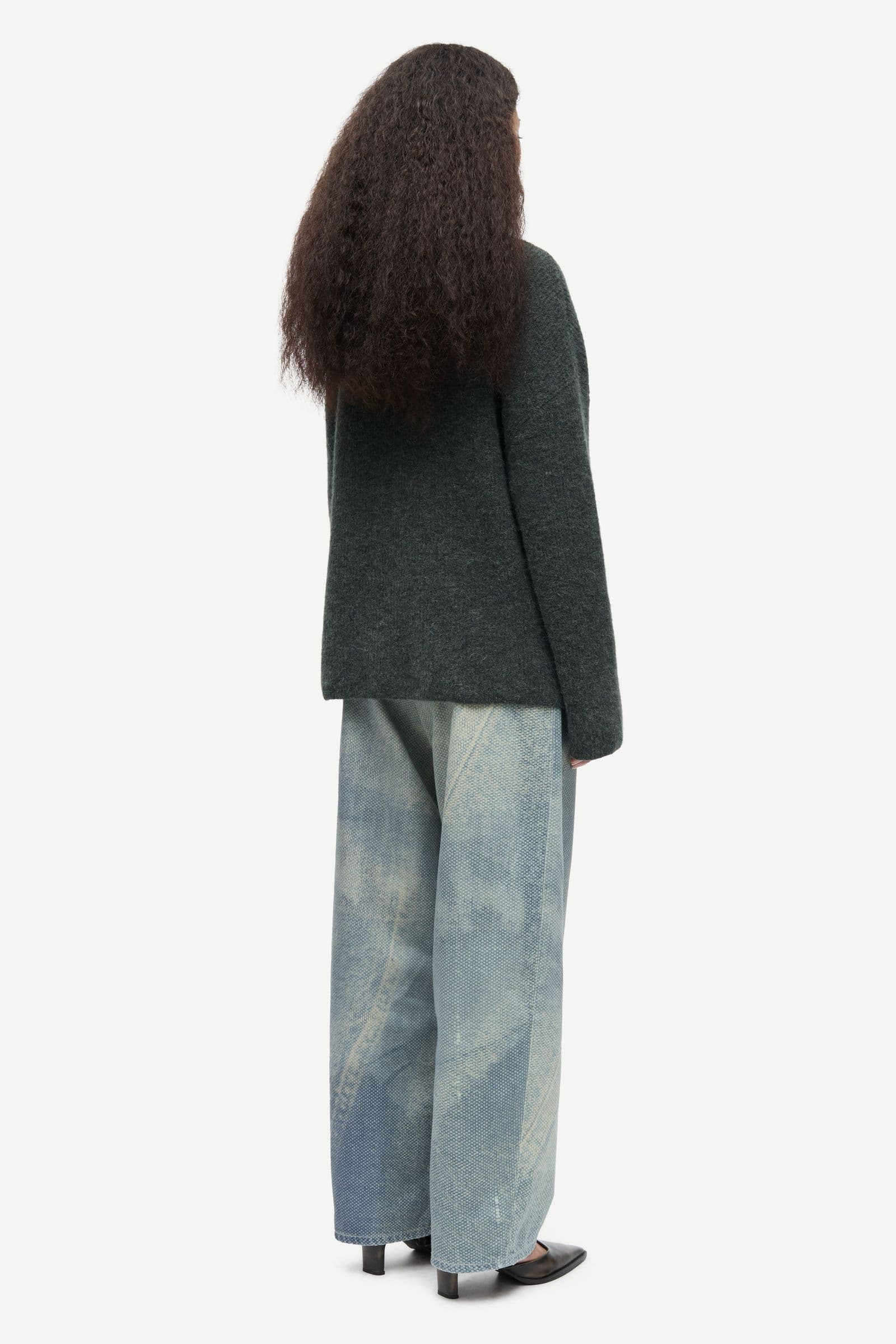 Sanoris turtleneck 7355 Dark Evergreen Mel.