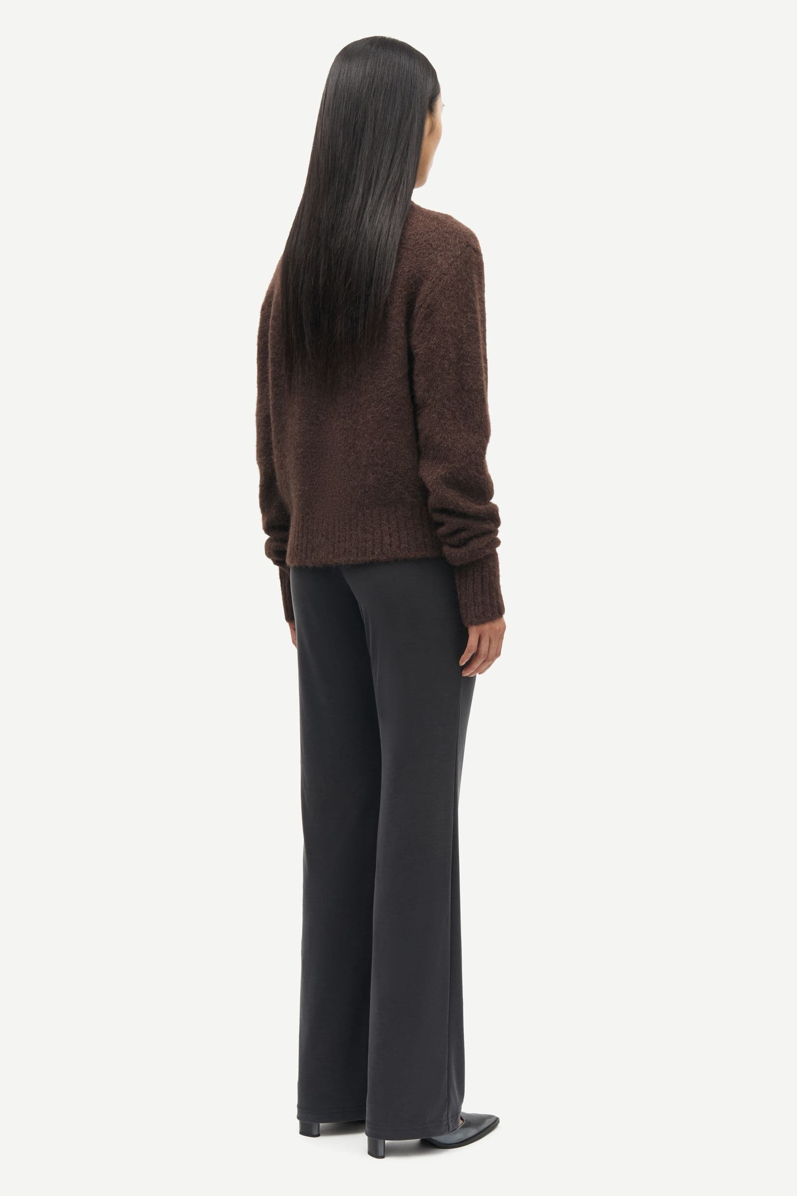 Sajeanine zip cardigan 15425 Black Coffee