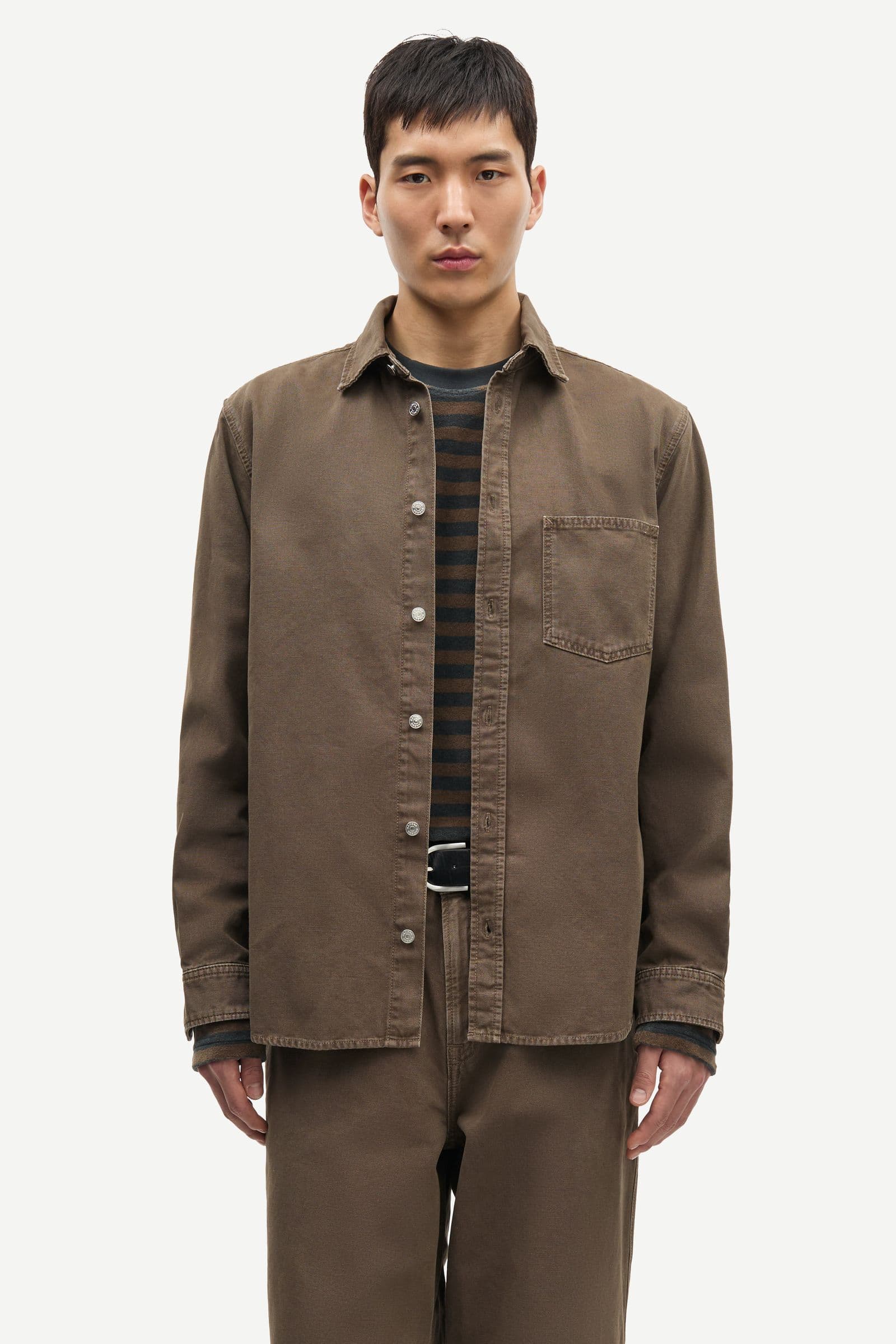 Sadamon P overshirt 15437 Washed Canteen