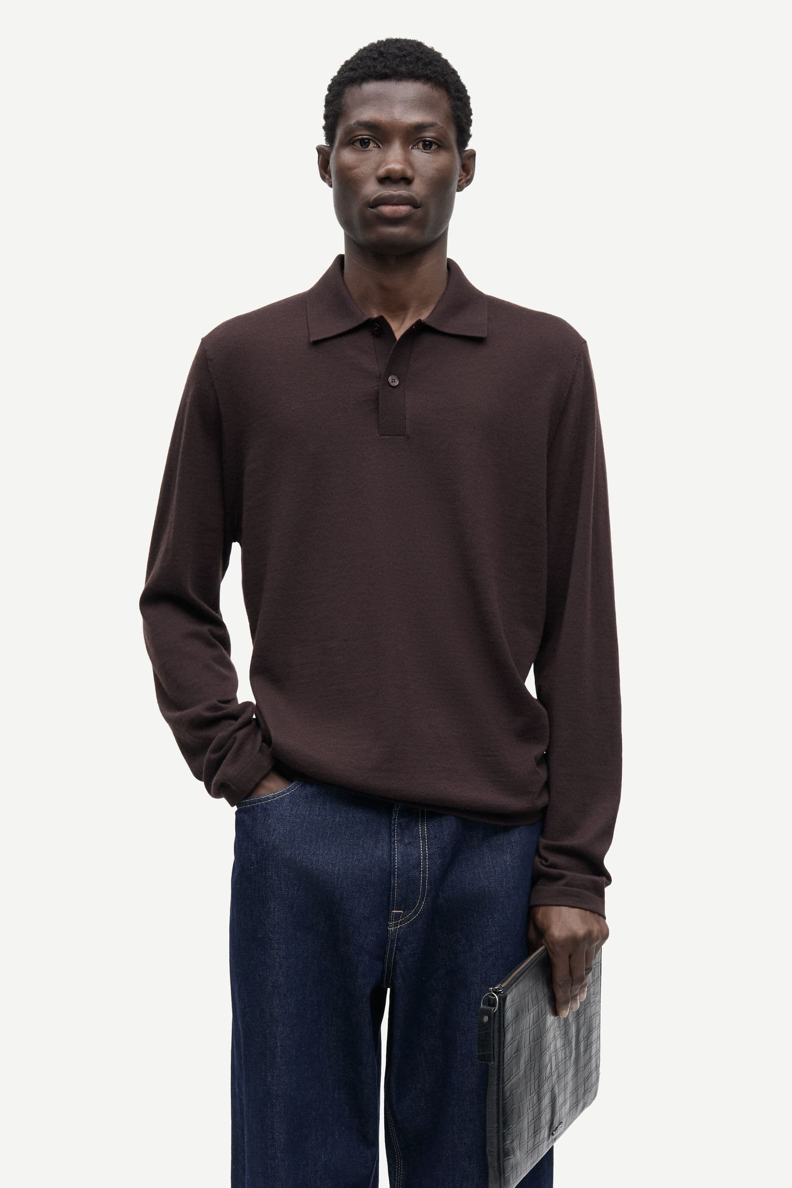 Sarowan ls polo 15477 Black Coffee