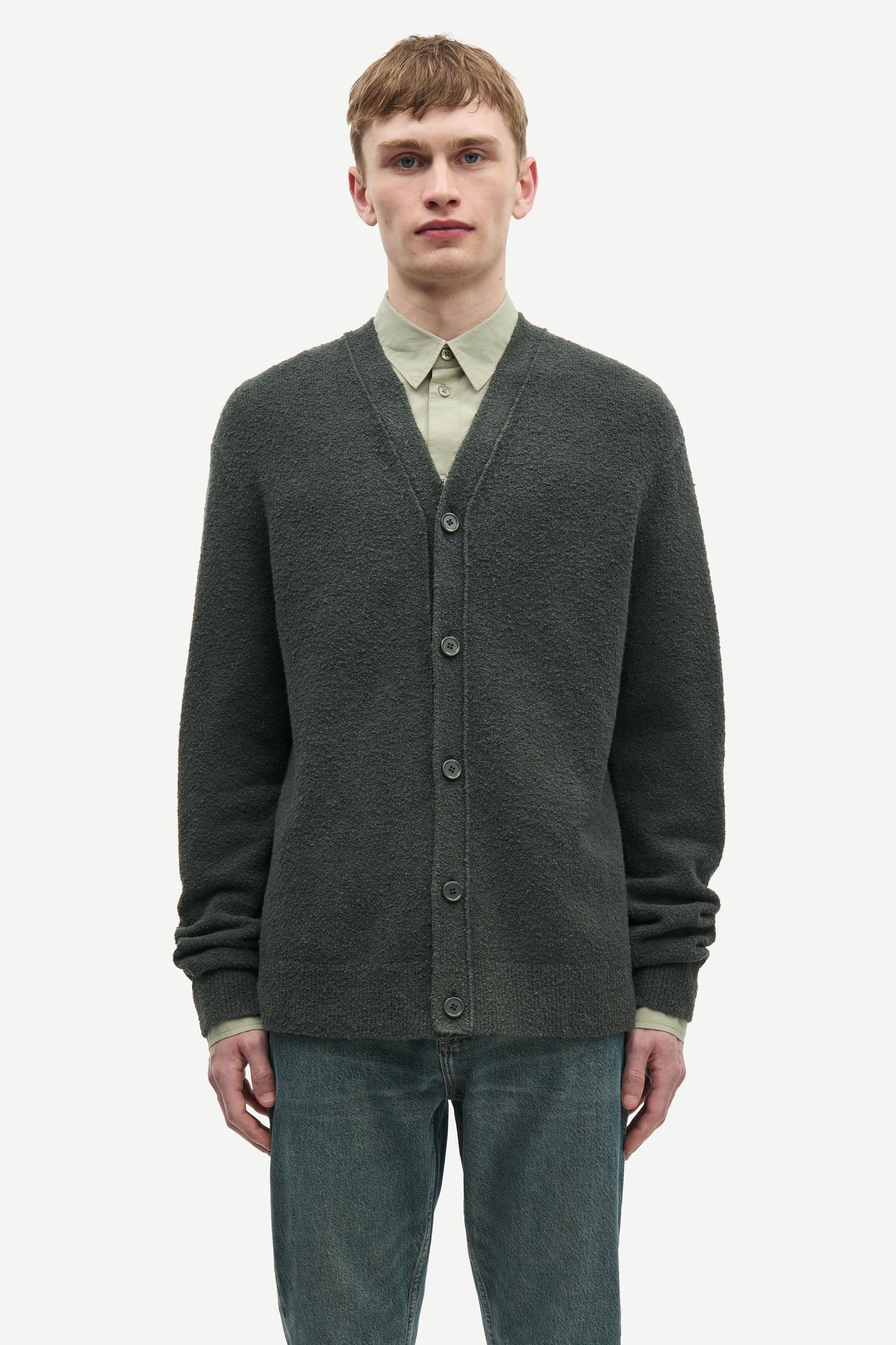 Sanino cardigan 15179 Dark Evergreen