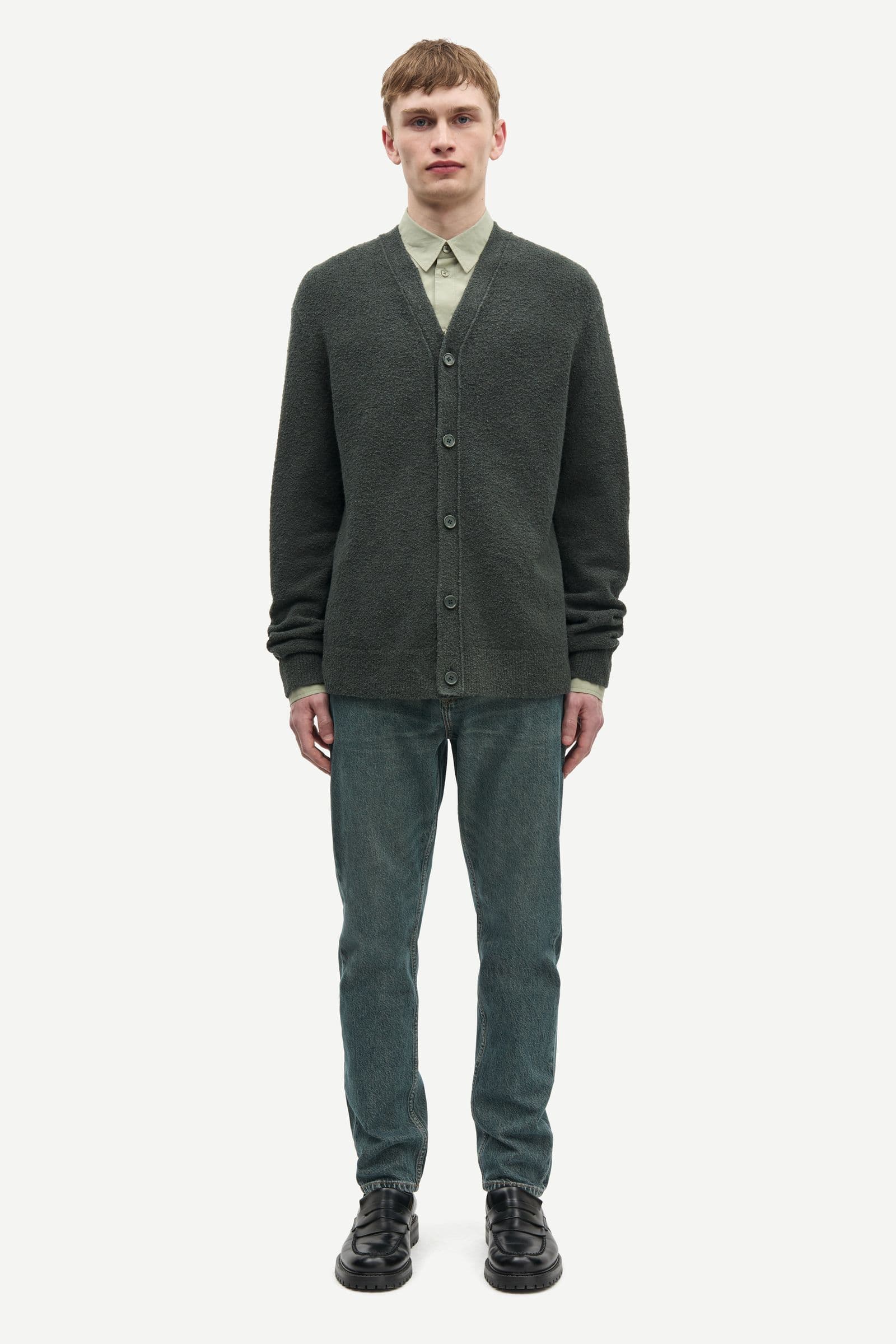 Sanino cardigan 15179 Dark Evergreen