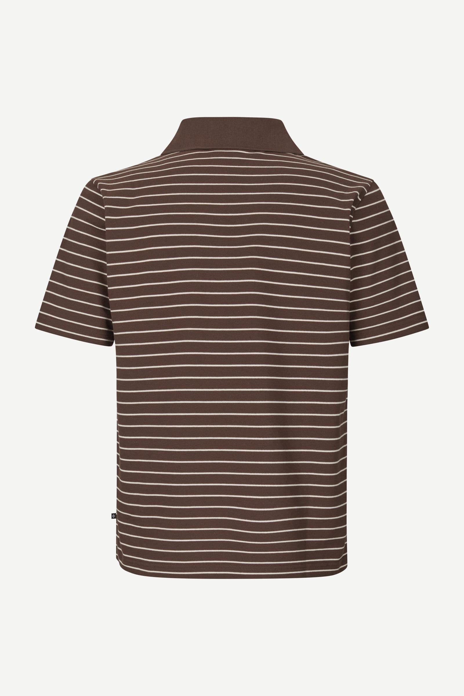 Samac v-neck polo 15671 Coffee Brown St.