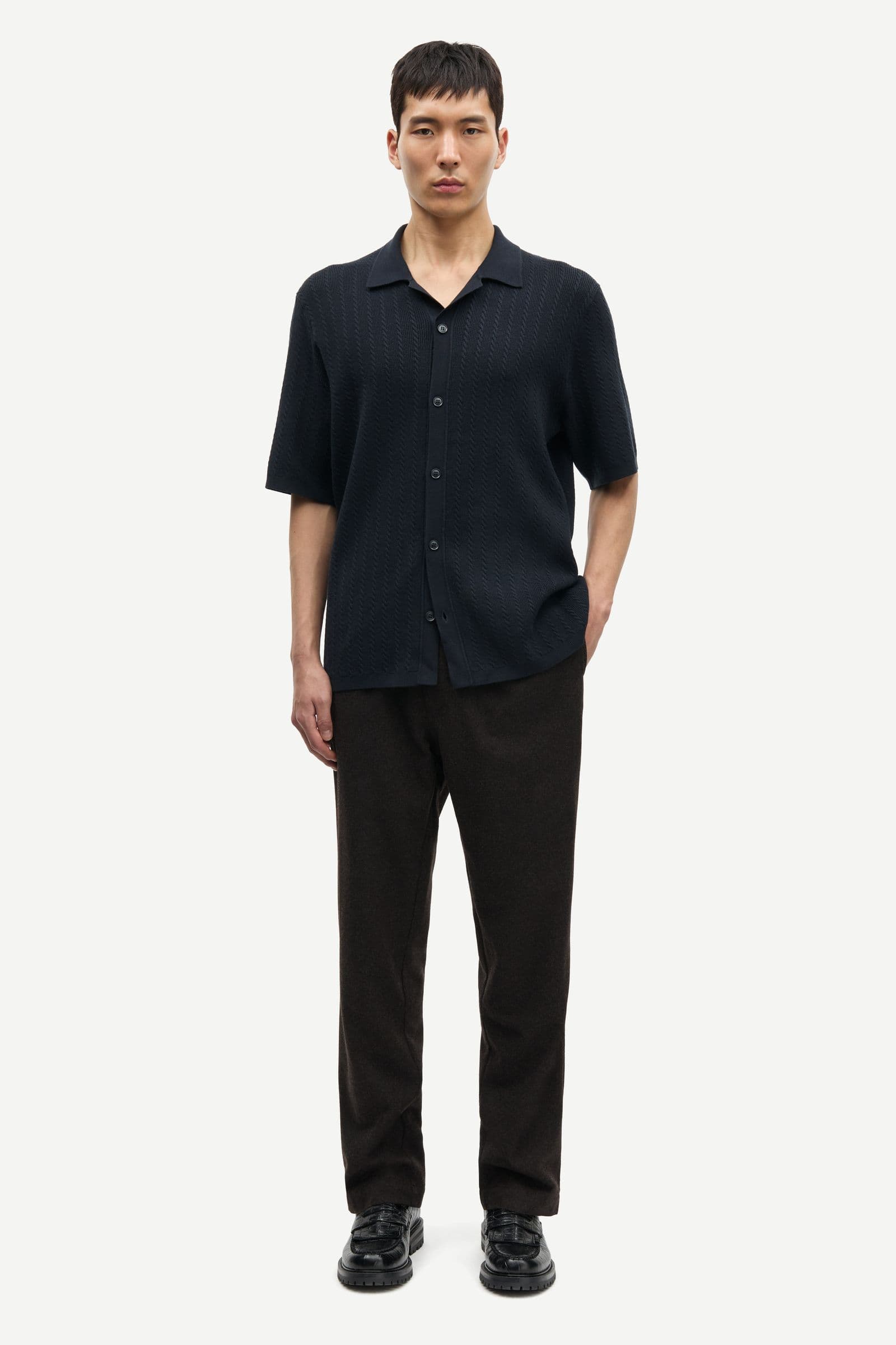 Sabertil trousers 15860 Black Coffee Mel.