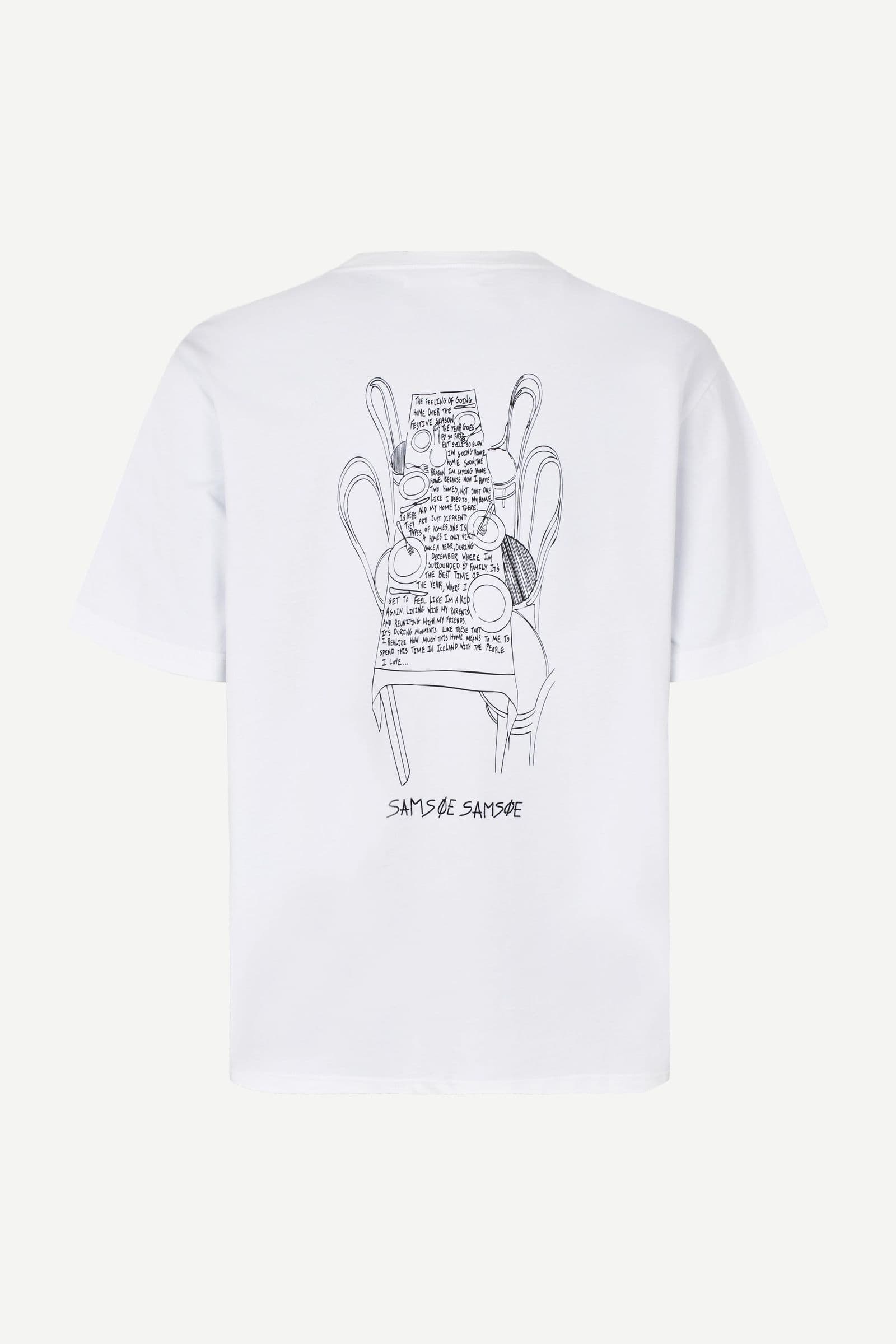 Sadinner t-shirt 11725 White dinner