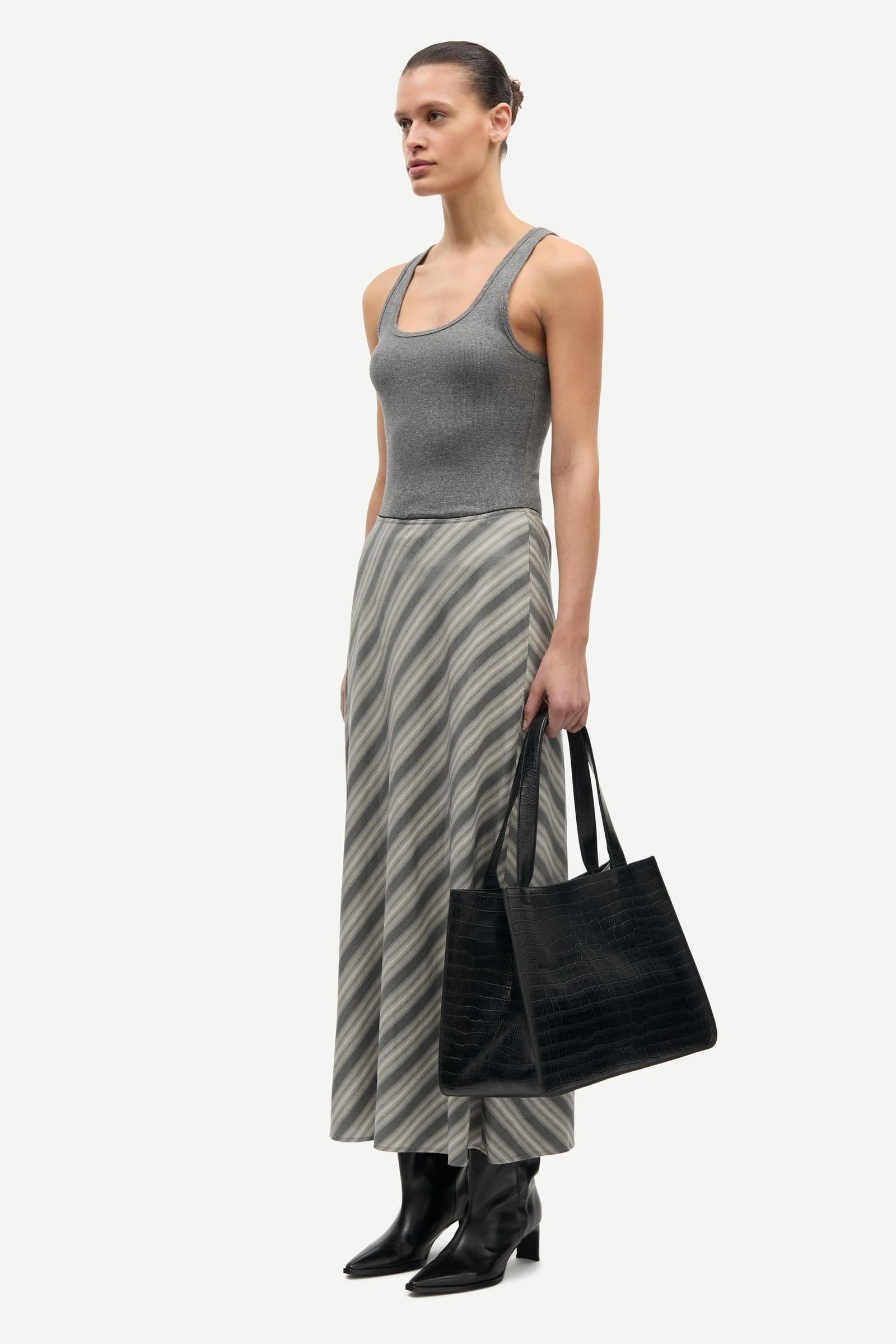 Saagathes long skirt 15707 Ombre gray St.