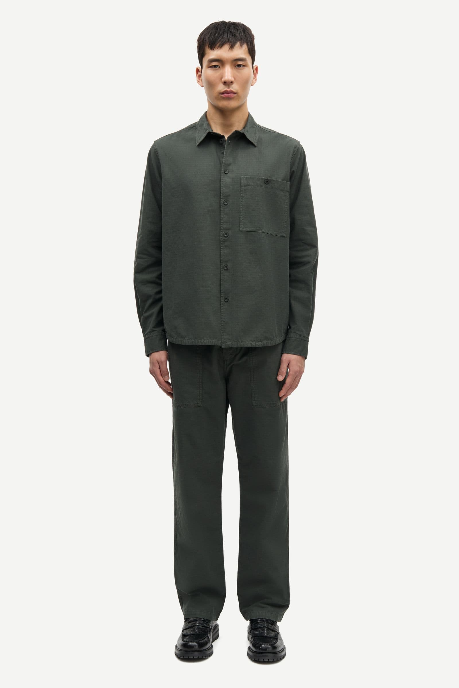 Saryan B shirt 15840 Dark Evergreen